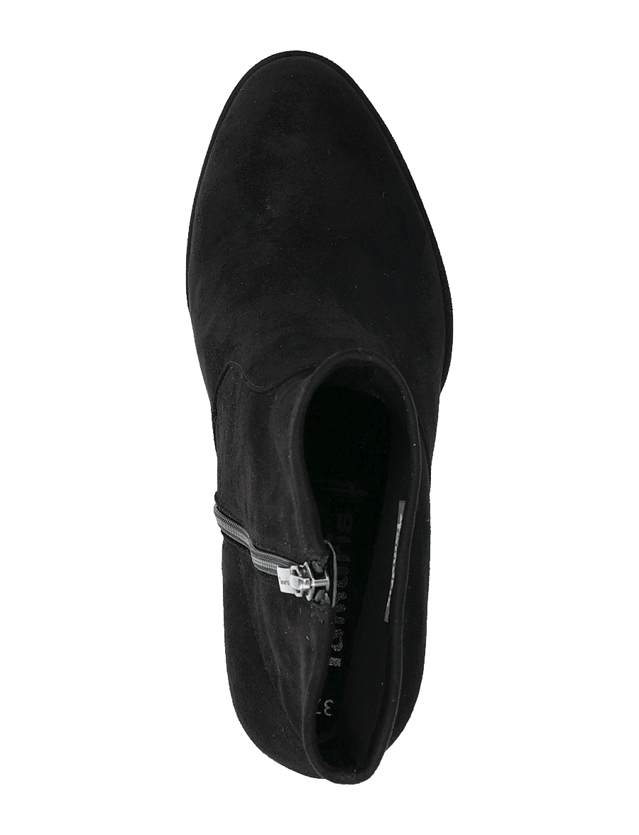 Tamaris - Women Boots - enkellaarsjes met hak - black suede - 3