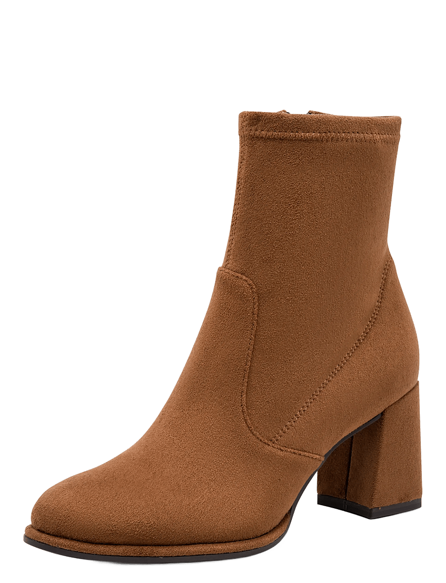 Tamaris - Women Boots - stiefeletten mit absatz - brown suede - 0