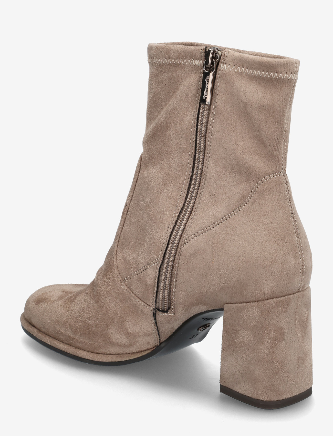 Tamaris - Women Boots - aukštakulniai aulinukai iki kulkšnių - taupe suede - 2