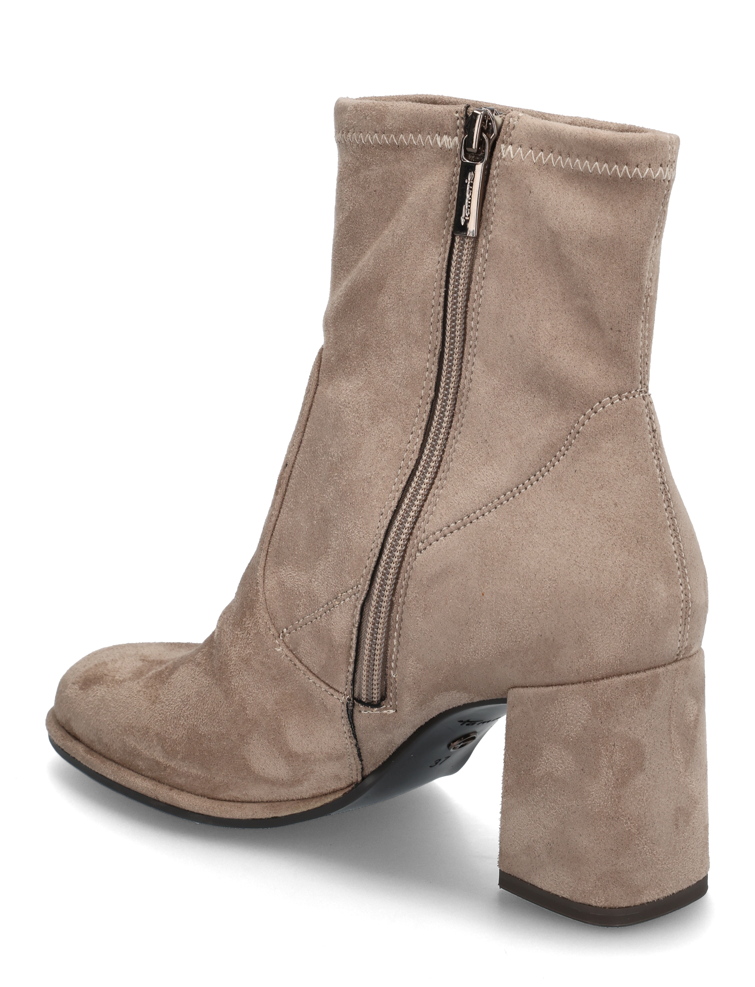 Tamaris - Women Boots - Öklastígvél með hæl - taupe suede - 2
