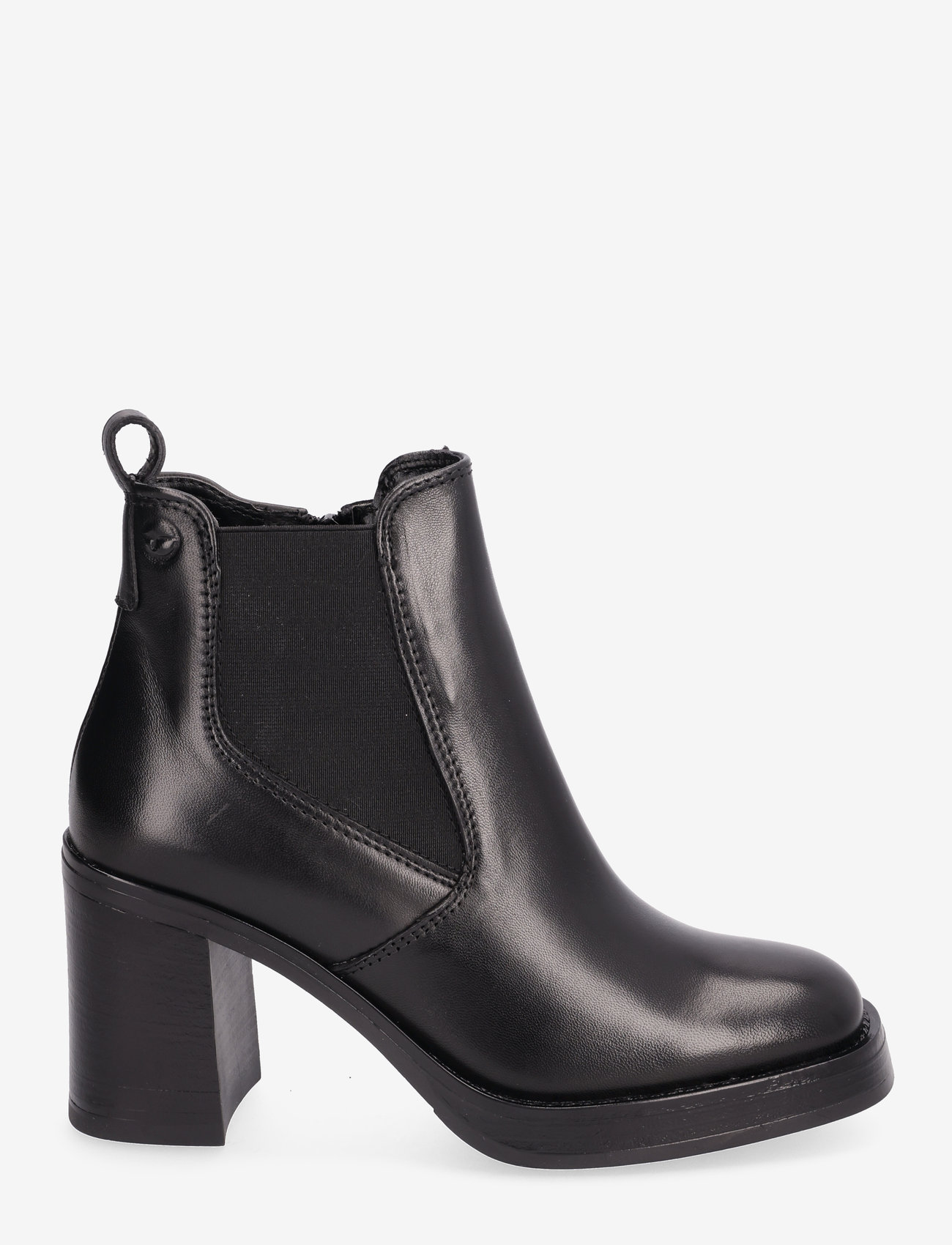 Tamaris - Women Boots - augsts papēdis - black leather - 1