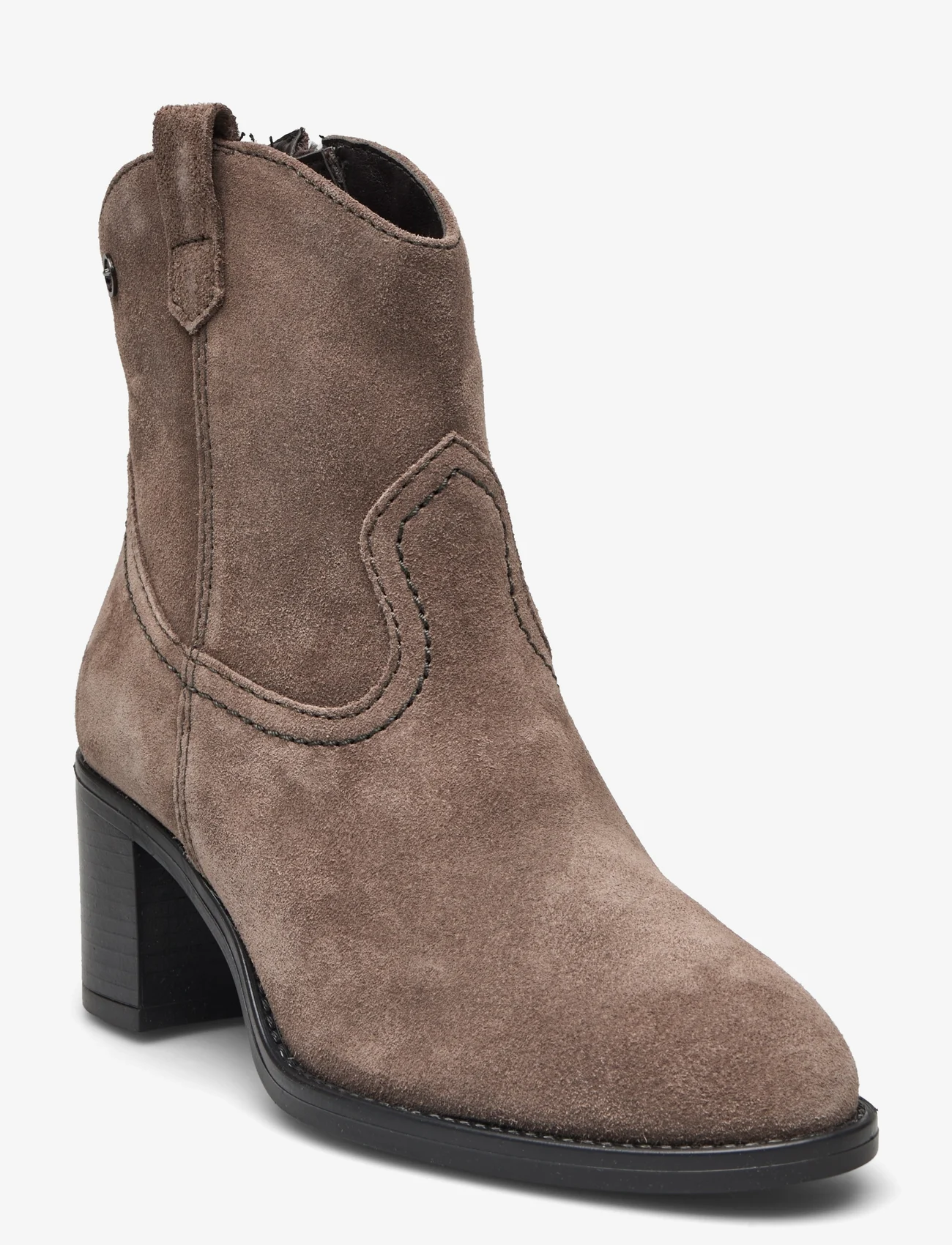 Tamaris - Women Boots - augsts papēdis - taupe - 0