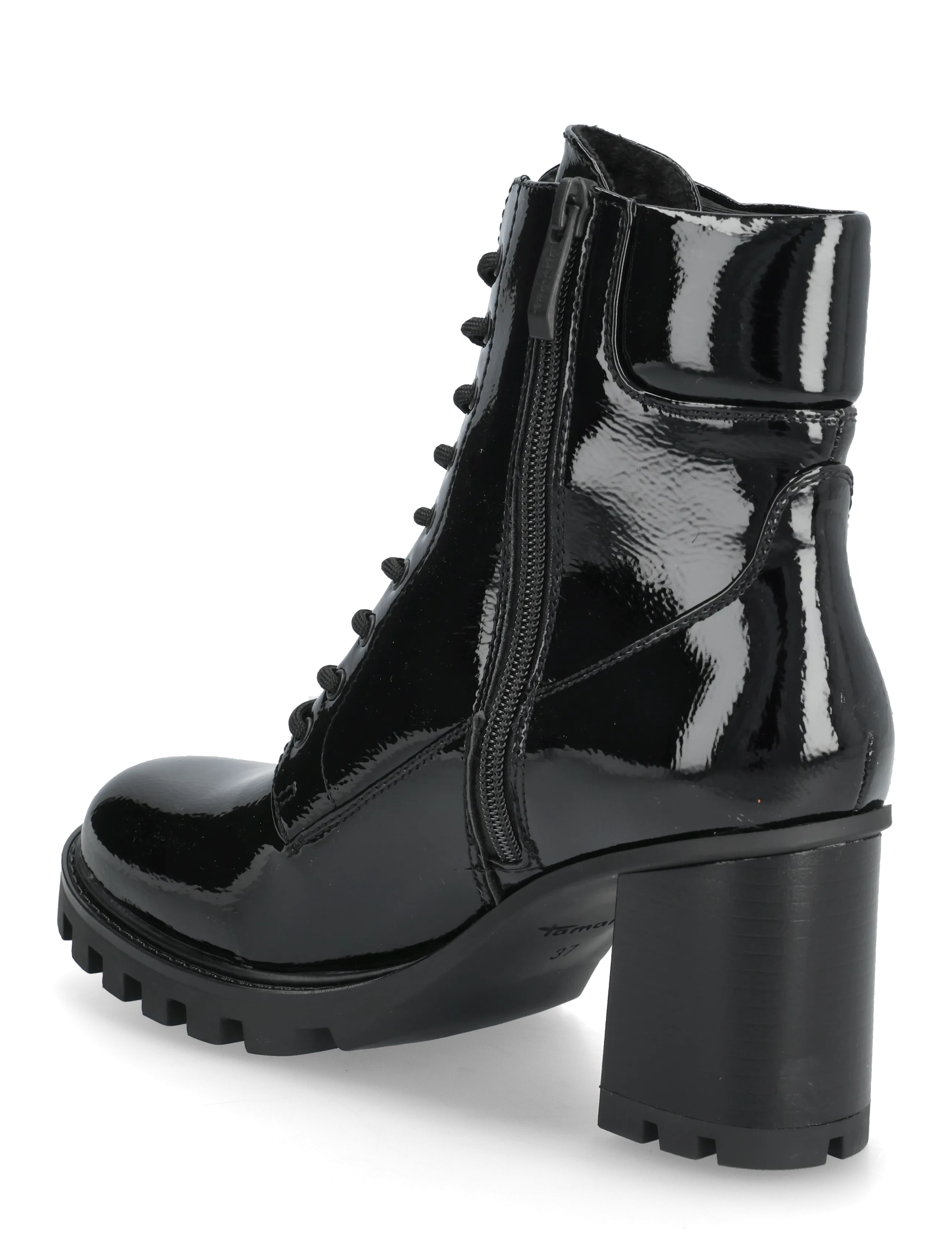 Tamaris - Women Boots - høj hæl - black patent - 2