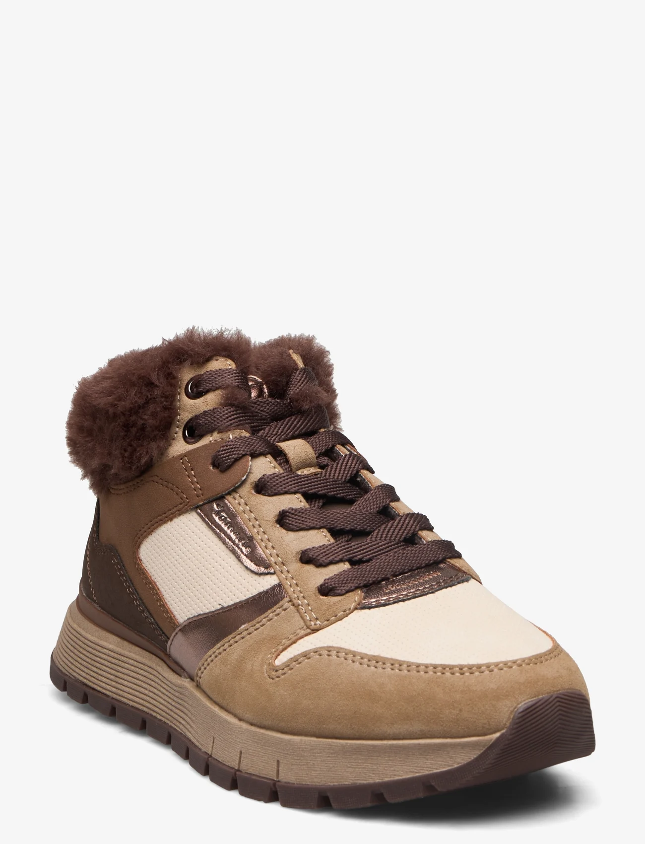 Tamaris - Women Boots - lave sneakers - chocolate comb - 0