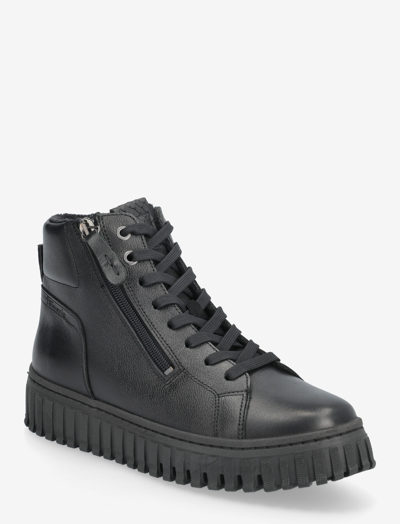 Tamaris - Women Boots - høje sneakers - black leather - 0