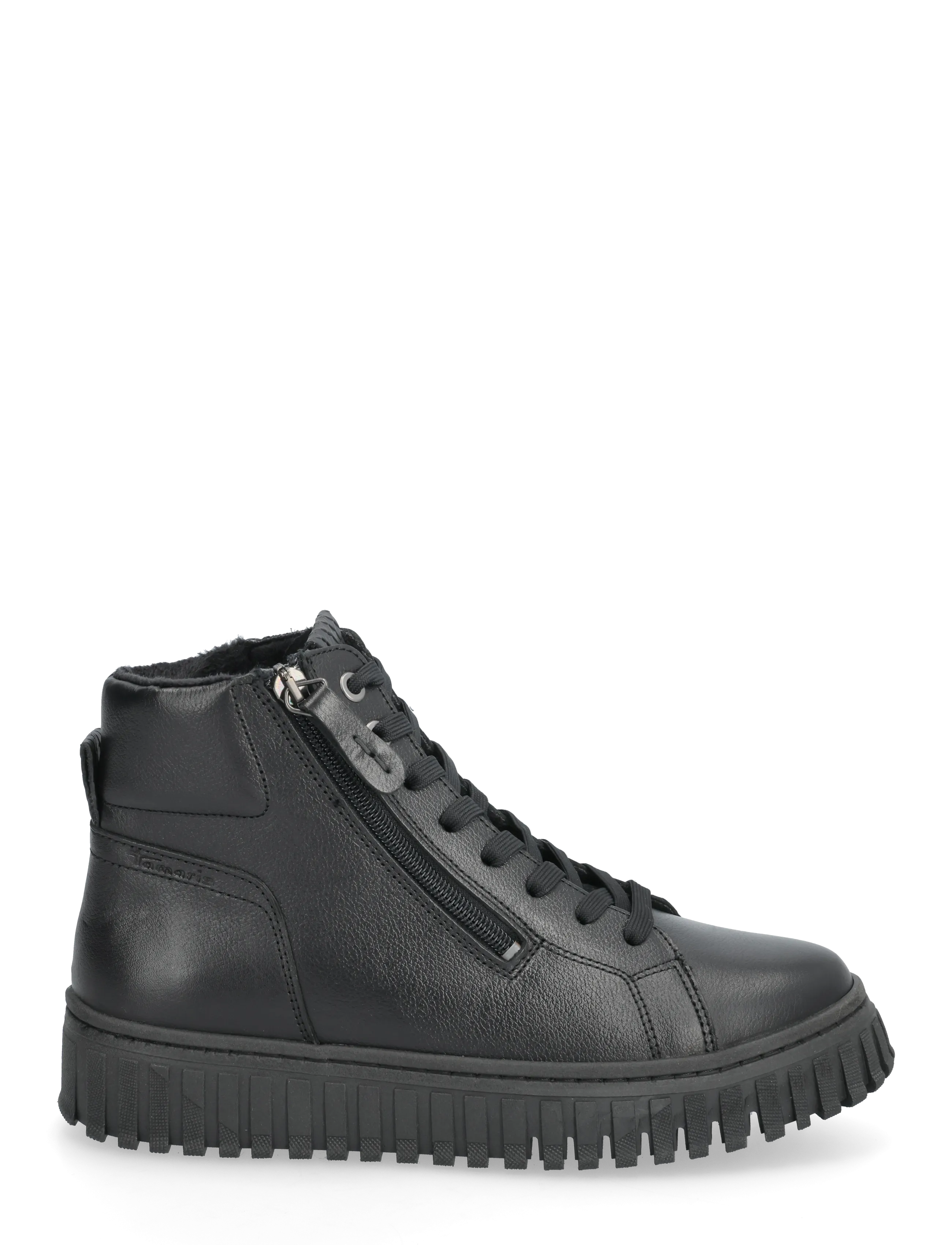Tamaris - Women Boots - paeltega saapad - black leather - 1