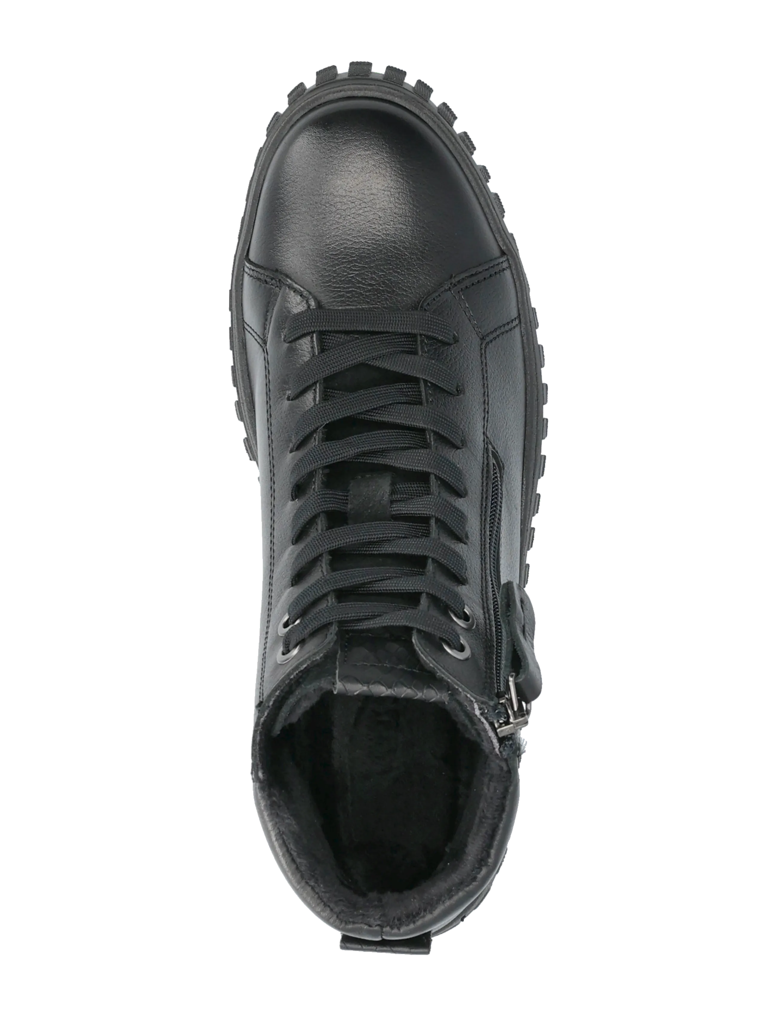 Tamaris - Women Boots - höga sneakers - black leather - 3