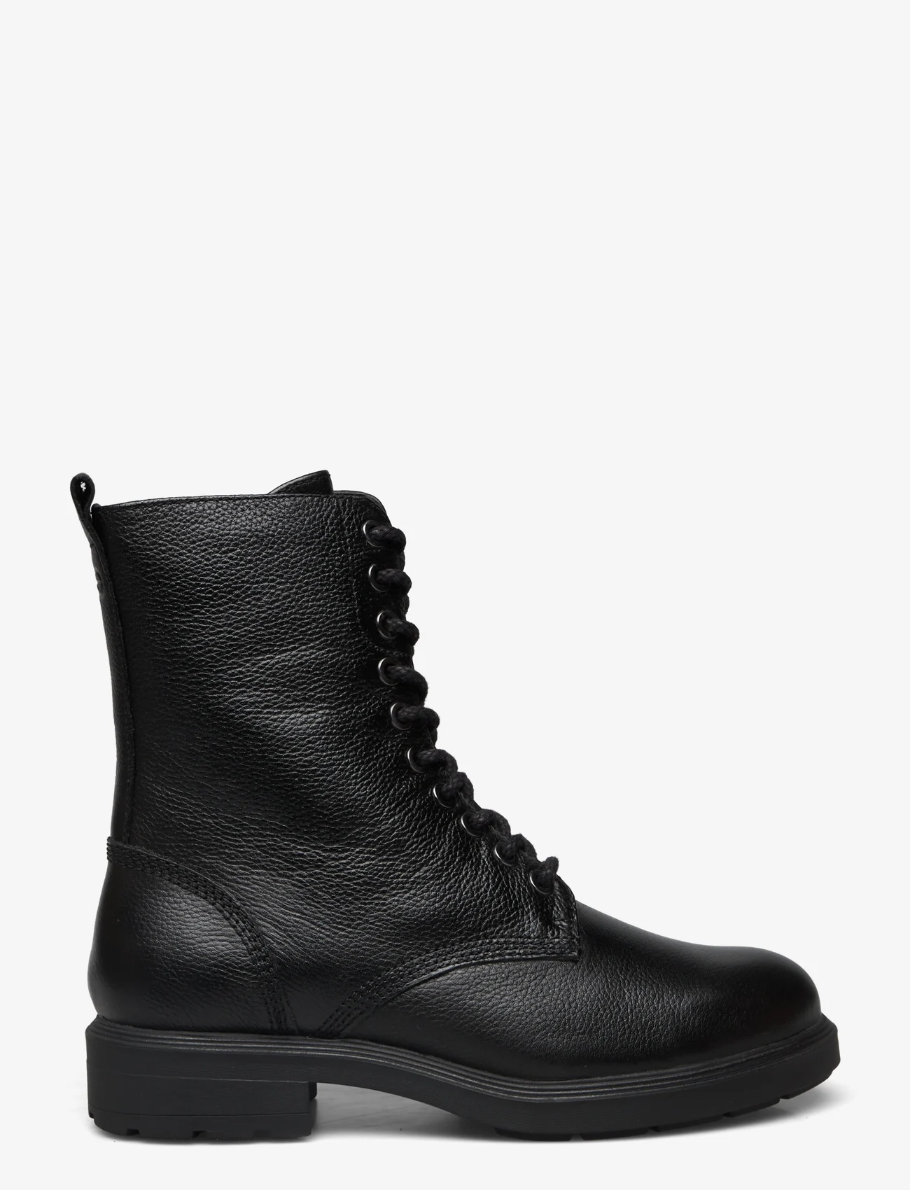 Tamaris - Women Boots - Šņorējami zābaki - black leather - 1