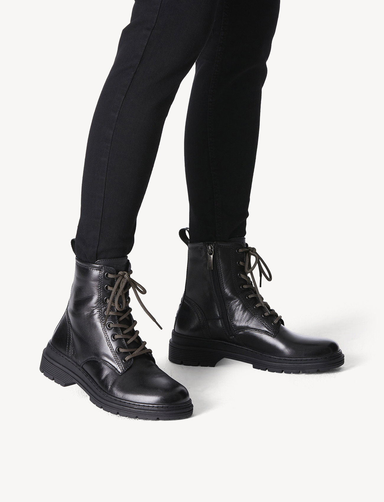 Tamaris - Women Boots - Šņorējami zābaki - black - 1