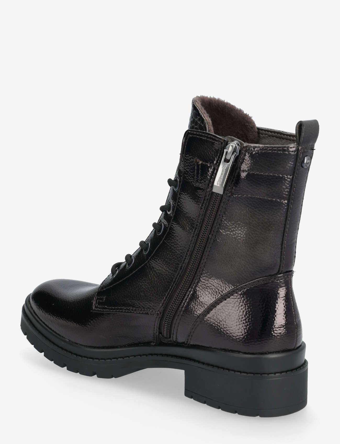 Tamaris - Women Boots - snørestøvler - anthracite patent - 2