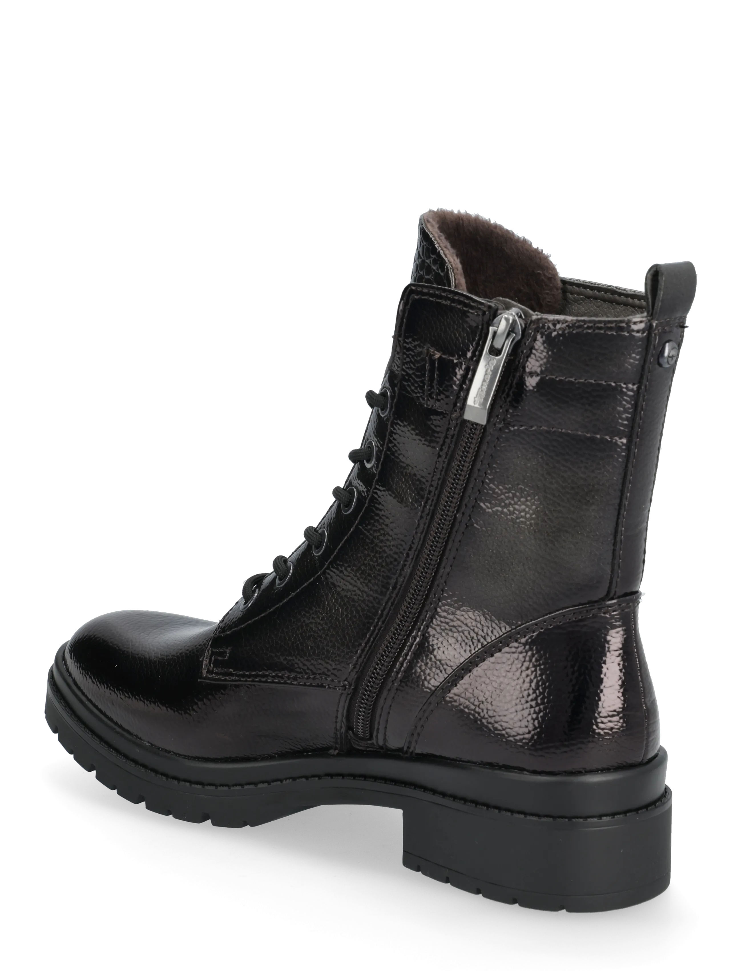 Tamaris - Women Boots - paeltega saapad - anthracite patent - 2