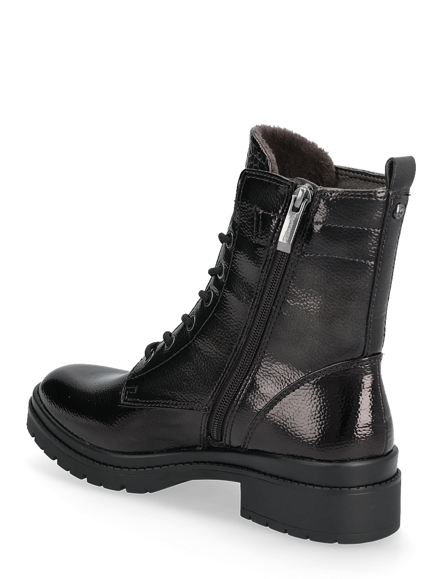 Tamaris - Women Boots - paeltega saapad - anthracite patent - 2