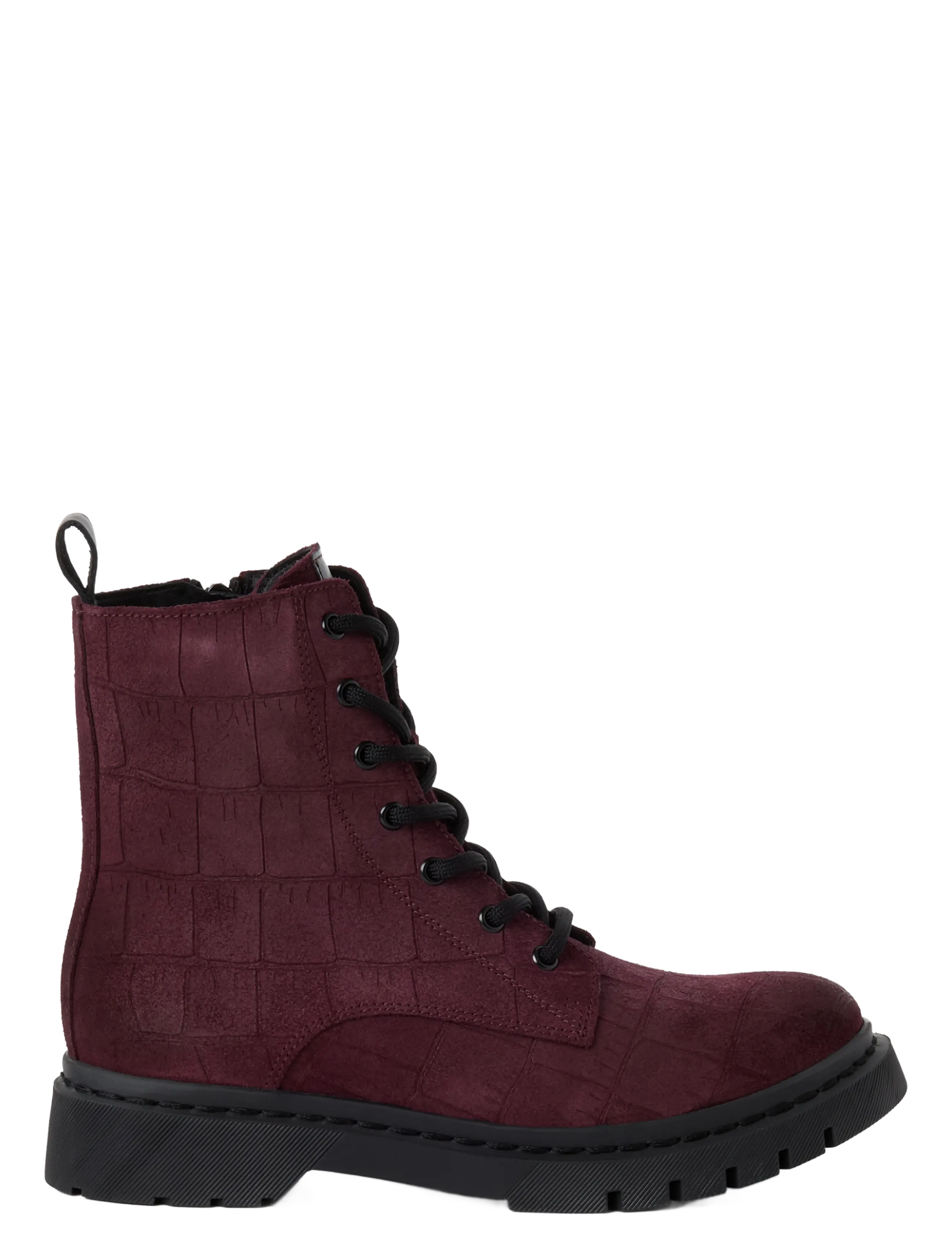 Tamaris - Women Boots - geschnürte stiefel - bordeaux croco - 1