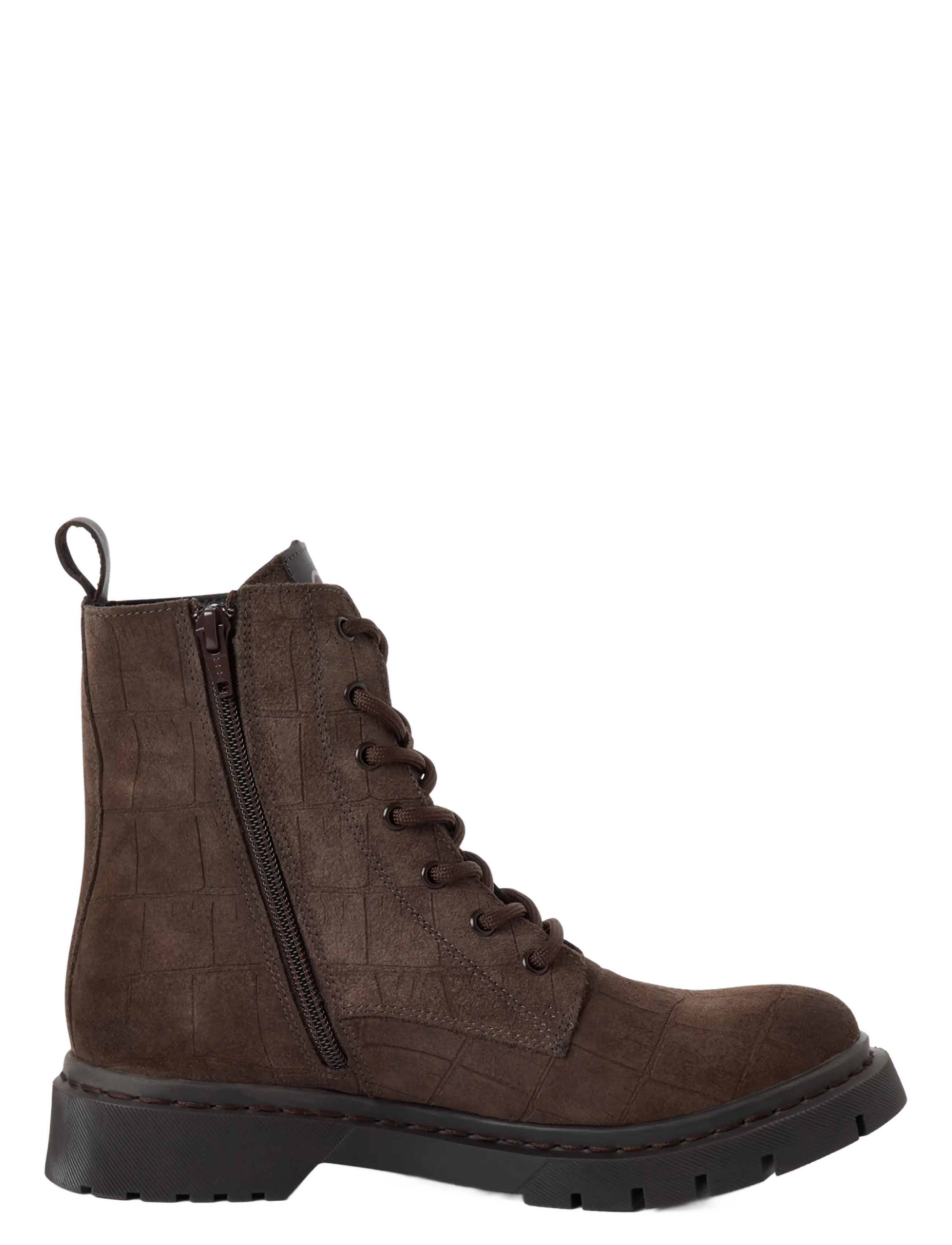 Tamaris - Women Boots - geschnürte stiefel - mocca croco - 2