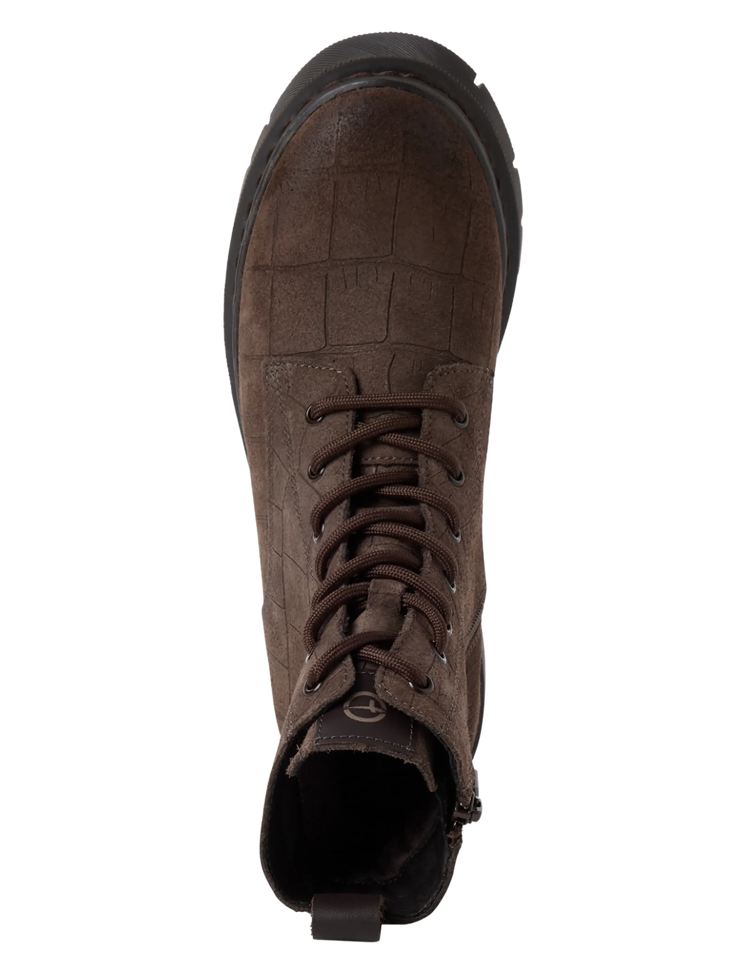 Tamaris - Women Boots - geschnürte stiefel - mocca croco - 4