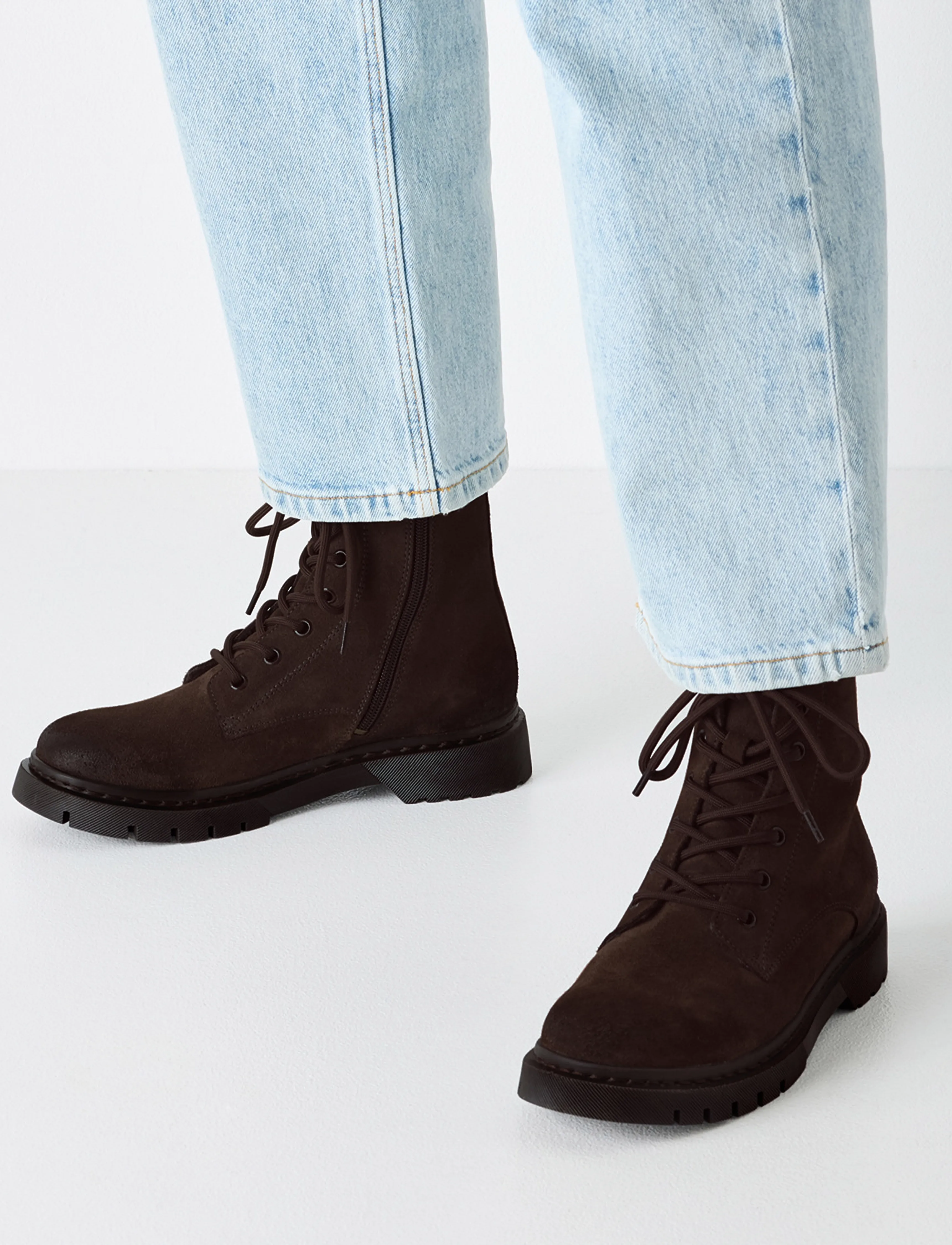 Tamaris - Women Boots - snørestøvler - mocca suede - 5