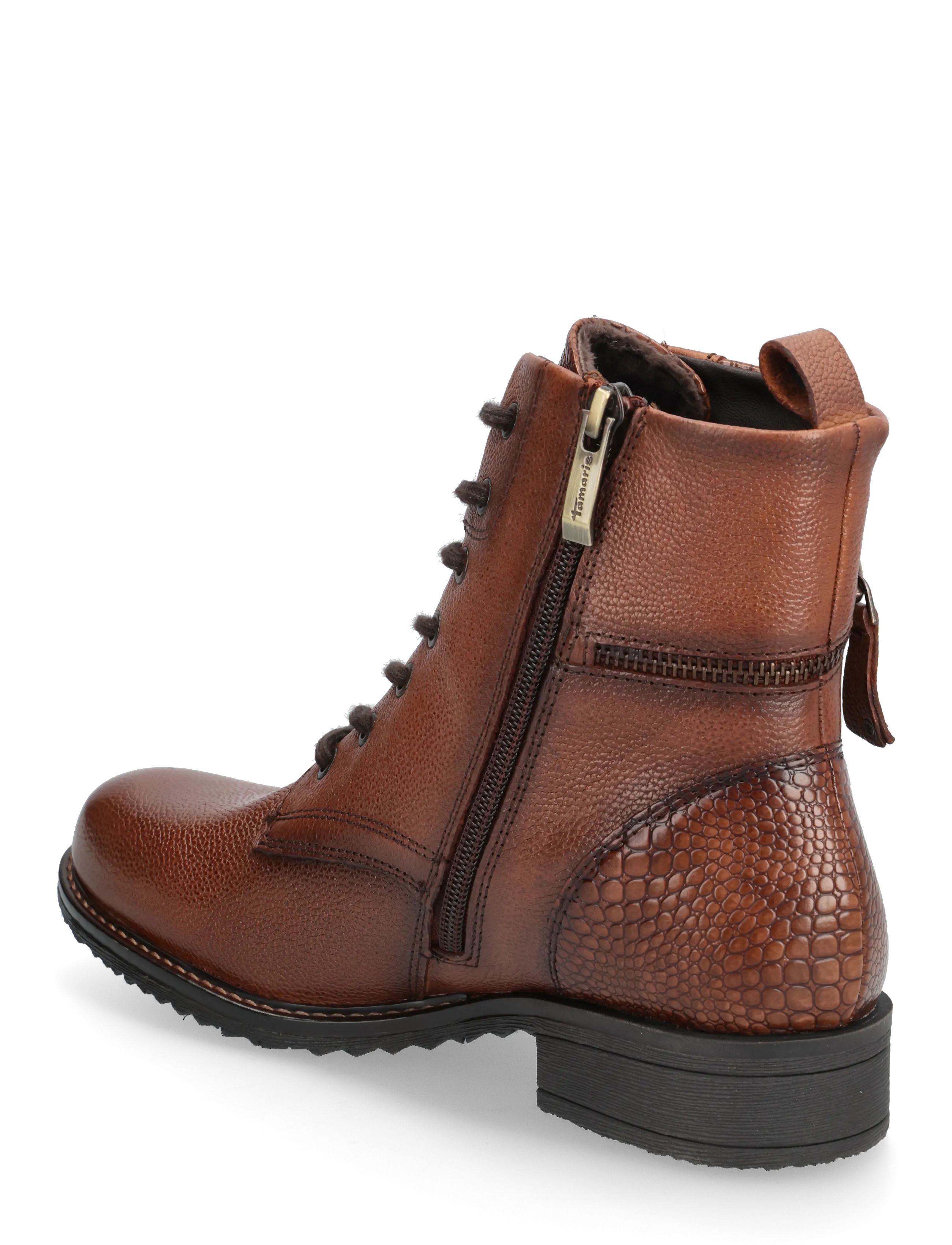 Tamaris - Women Boots - flade ankelstøvler - cognac - 2