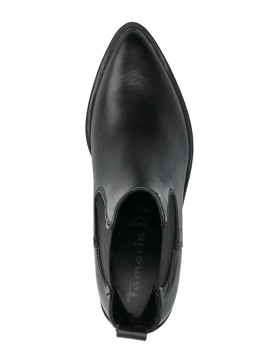 Tamaris - Women Boots - enkellaarsjes met hak - black leather - 3