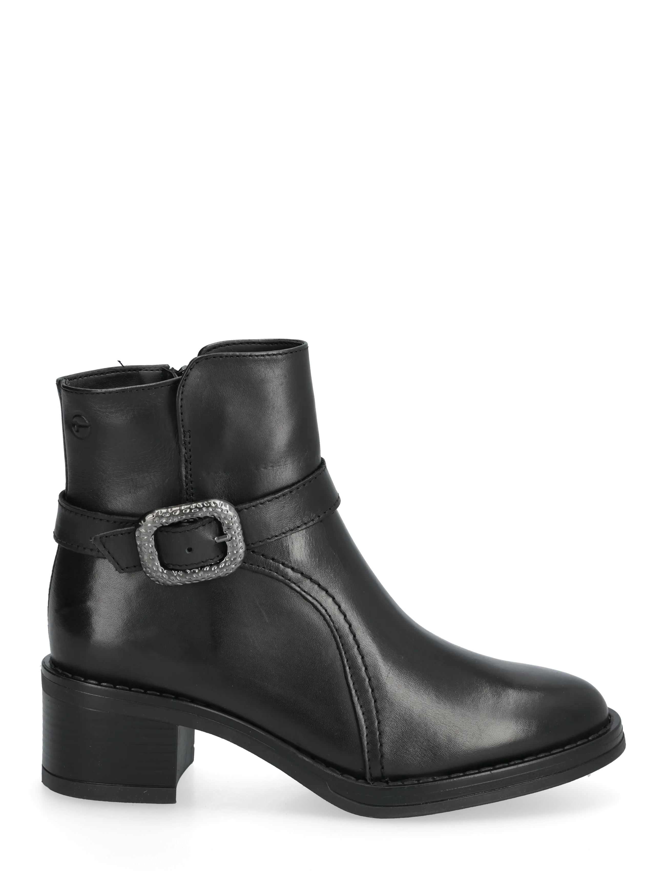 Tamaris - Women Boots - heeled ankle boots - black leather - 1