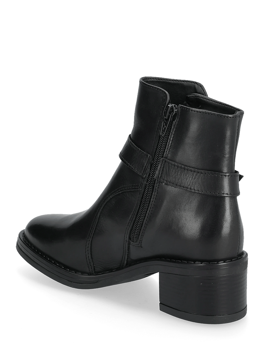 Tamaris - Women Boots - kontsaga poolsaapad - black leather - 2