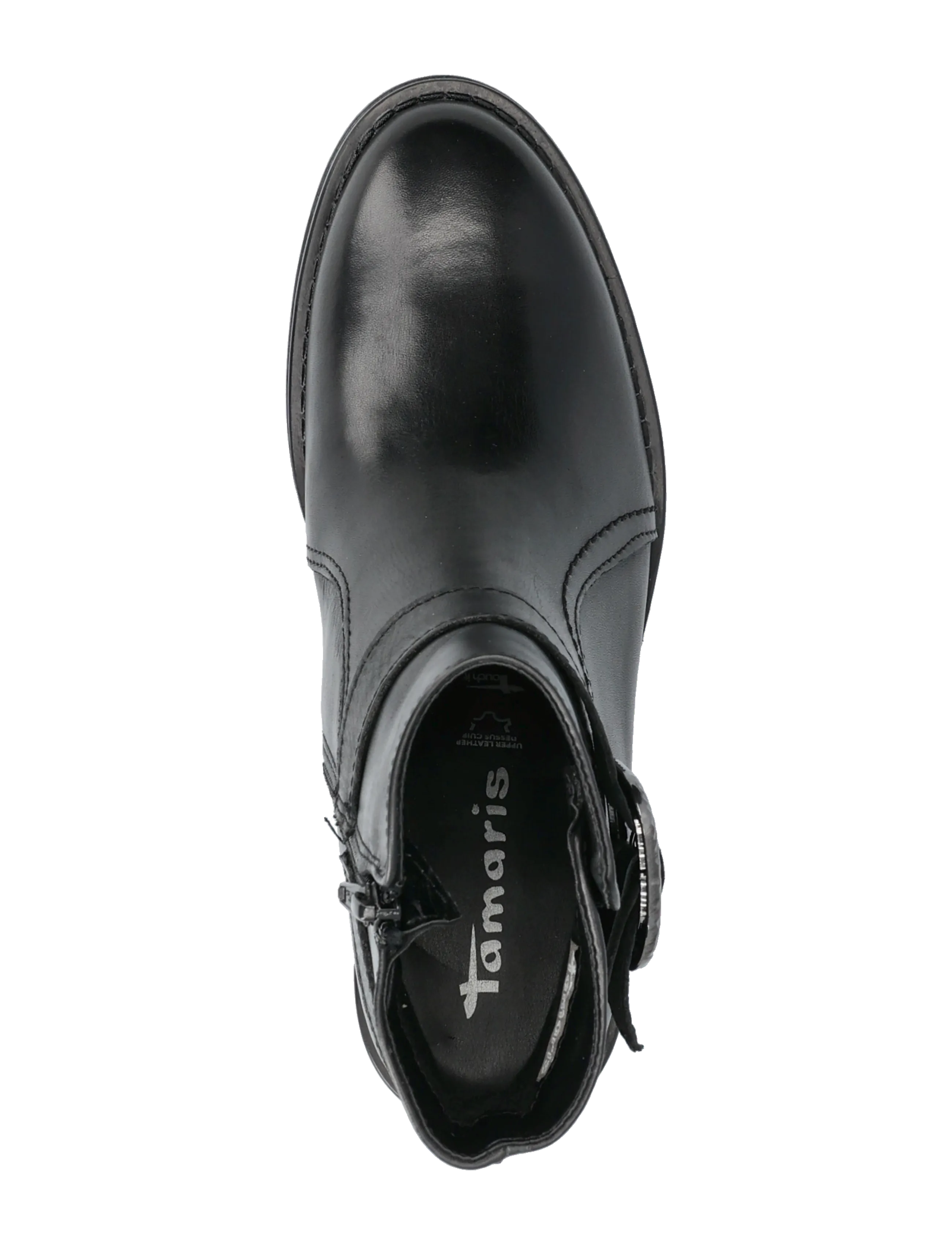 Tamaris - Women Boots - heeled ankle boots - black leather - 3