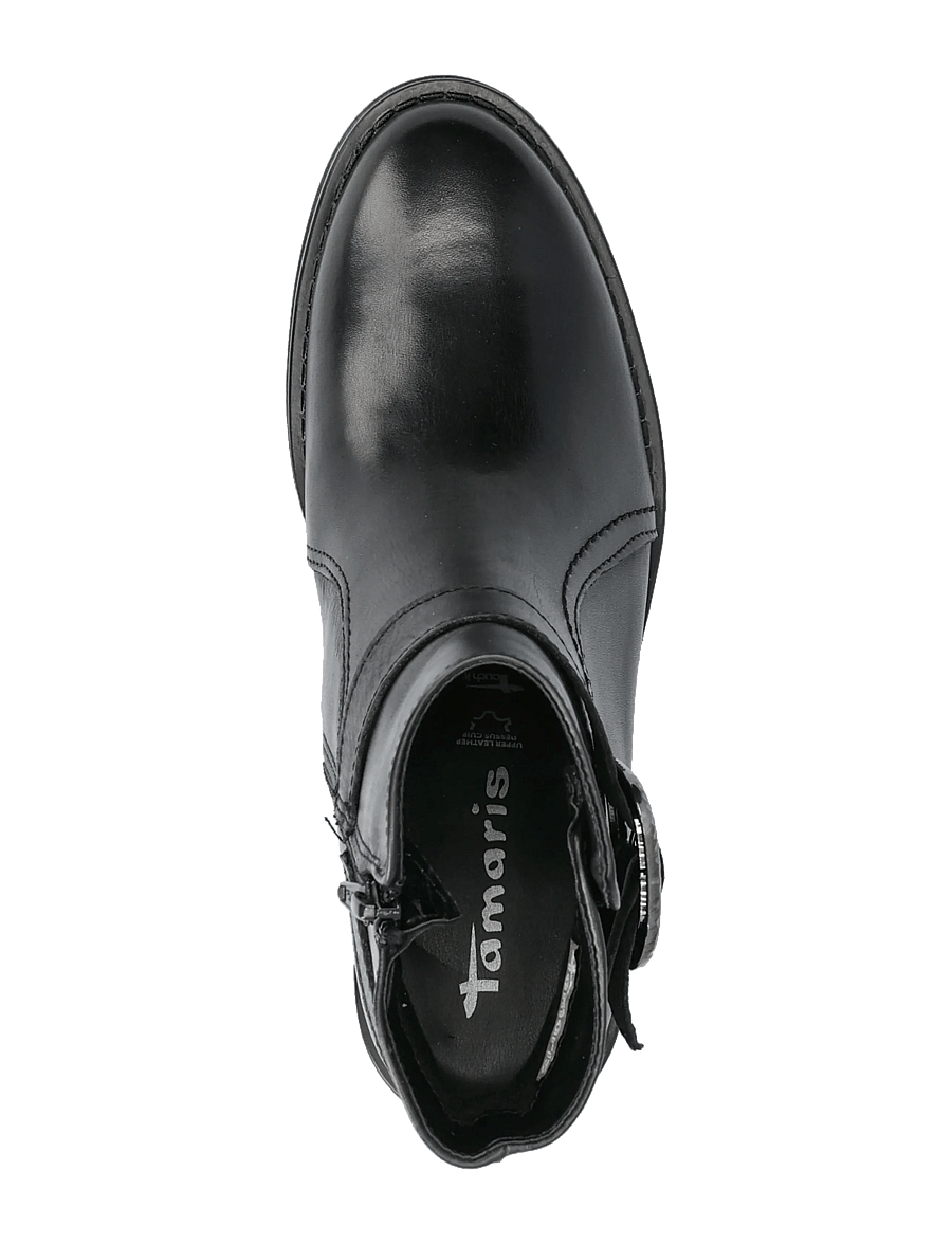 Tamaris - Women Boots - kontsaga poolsaapad - black leather - 3