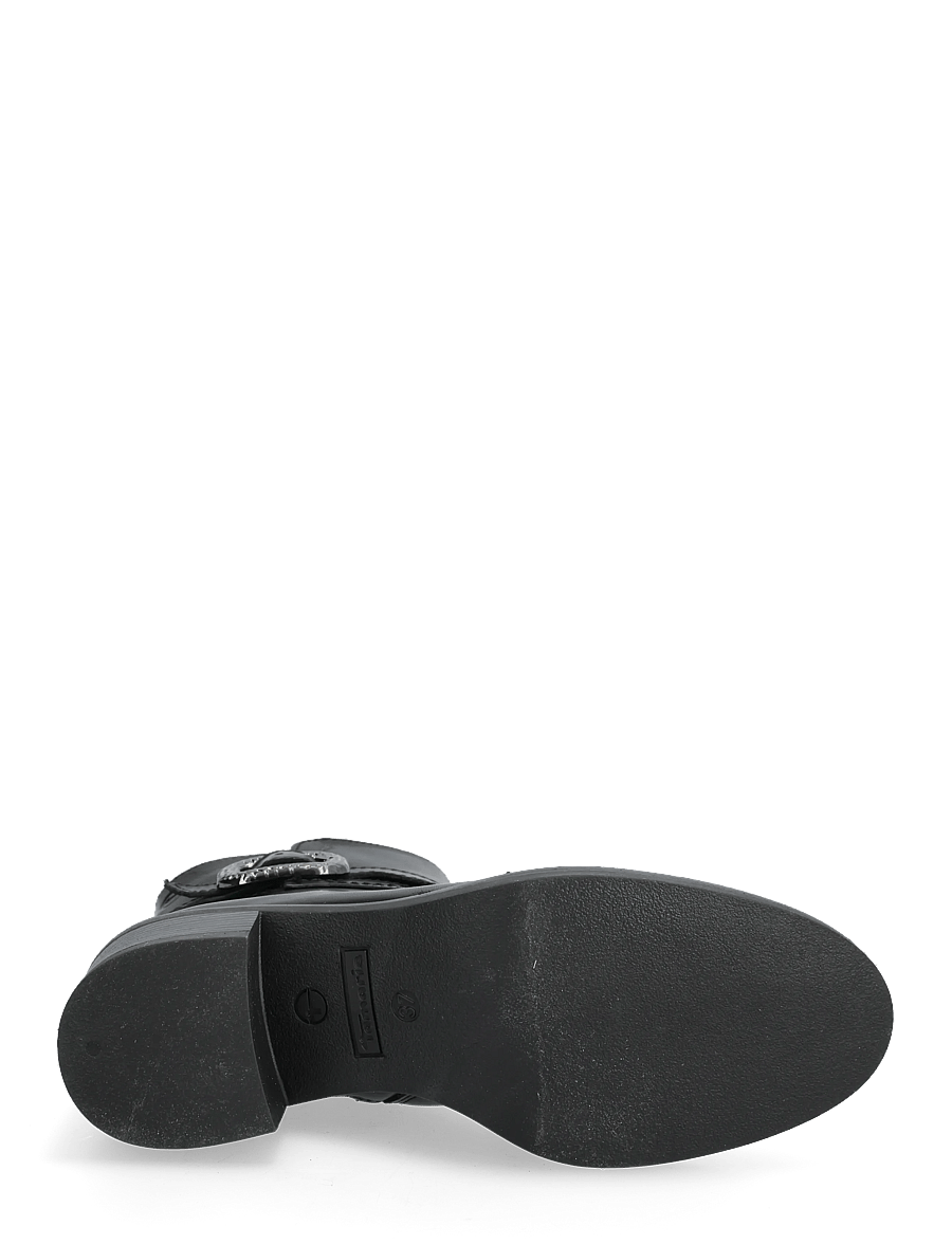 Tamaris - Women Boots - kontsaga poolsaapad - black leather - 4