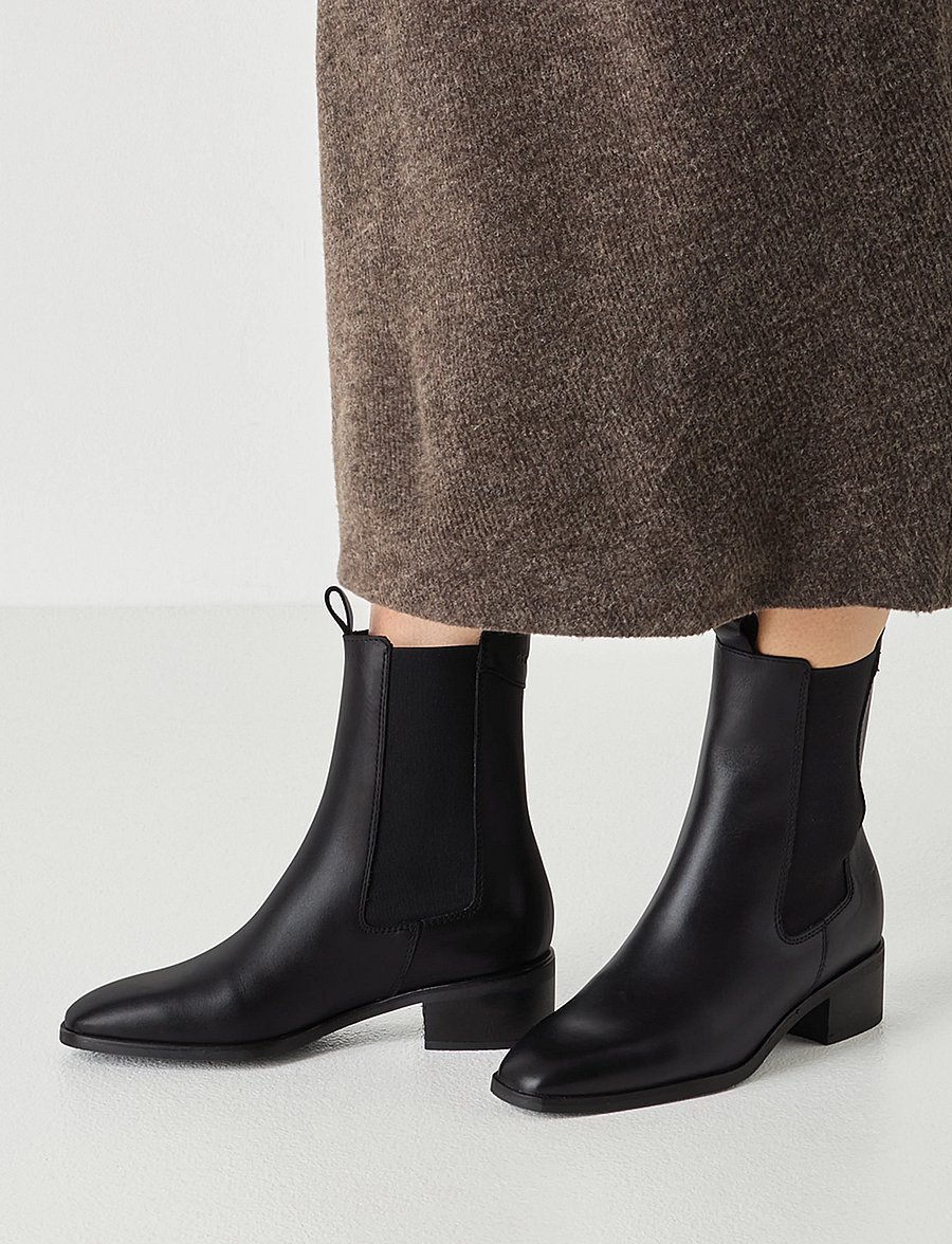 Tamaris - Women Boots - stövletter - black leather - 5
