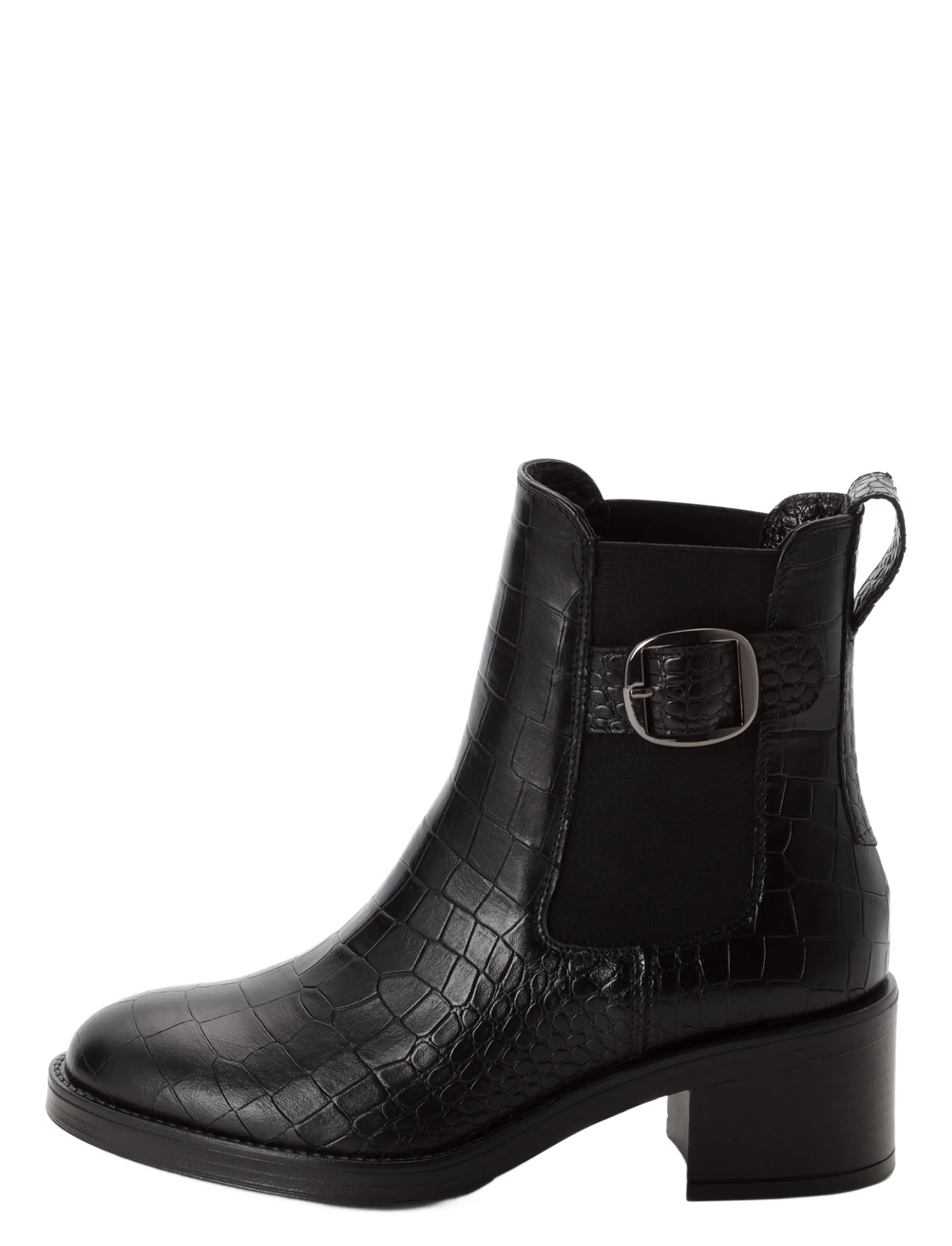 Tamaris - Women Boots - stiefeletten mit absatz - black croco - 1