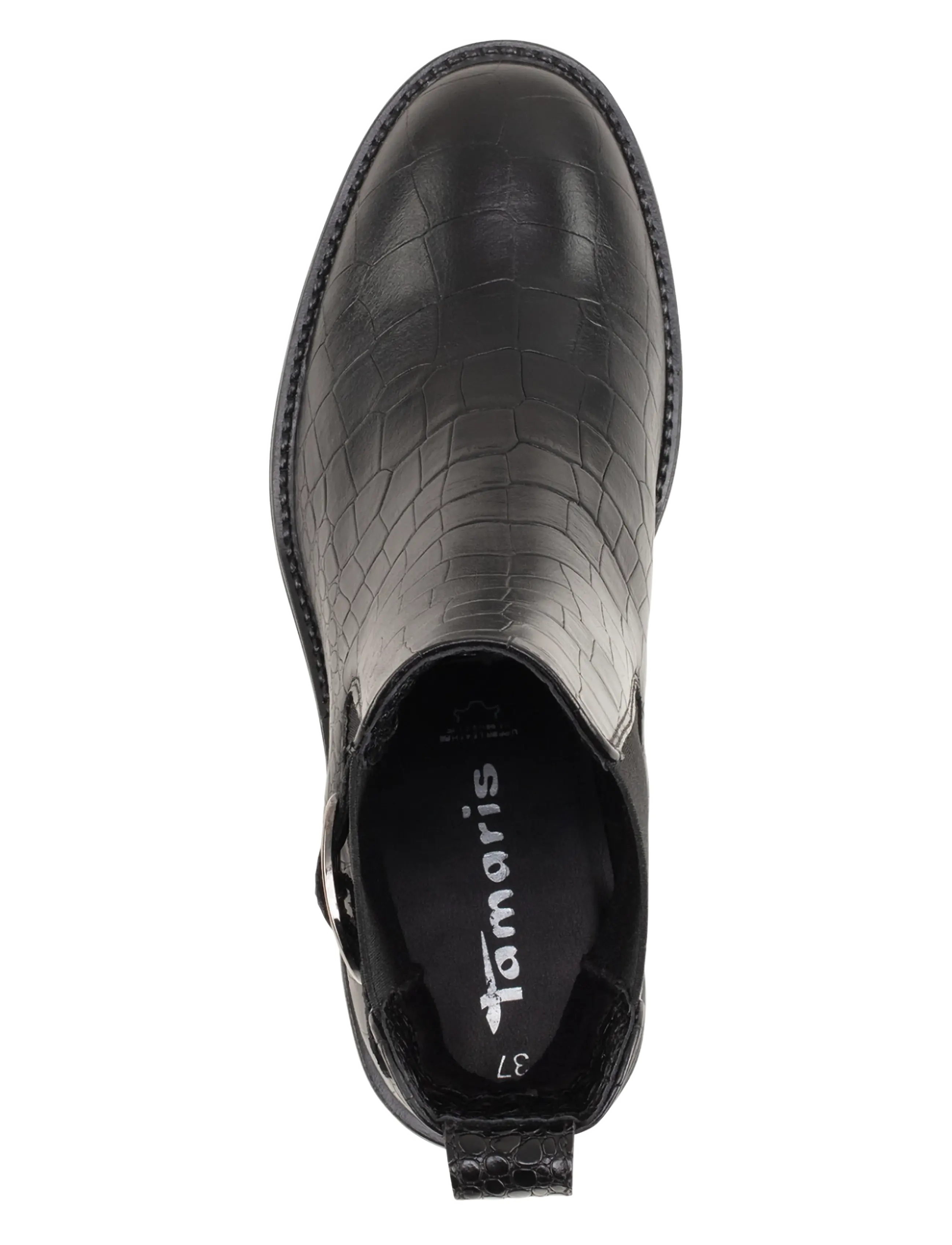 Tamaris - Women Boots - stiefeletten mit absatz - black croco - 4