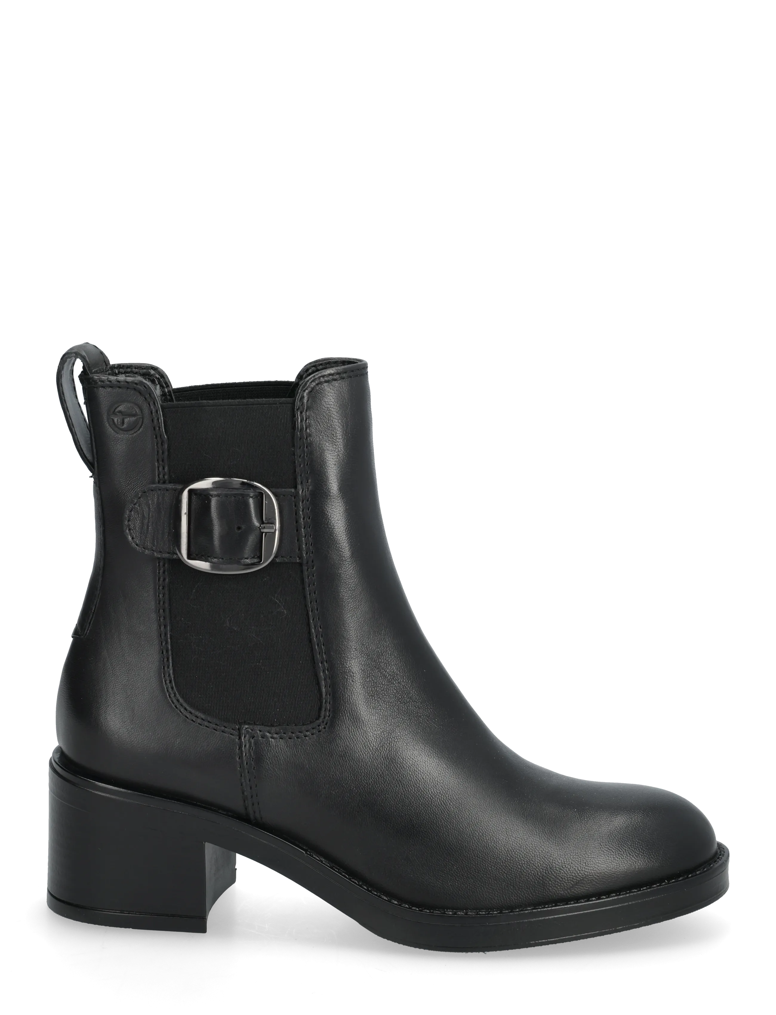 Tamaris - Women Boots - enkellaarsjes met hak - black leather - 1