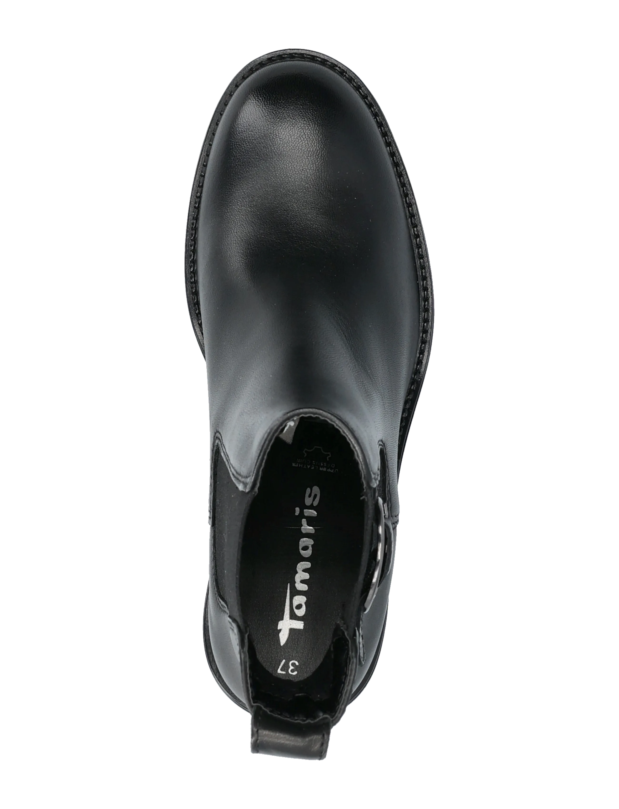 Tamaris - Women Boots - enkellaarsjes met hak - black leather - 3