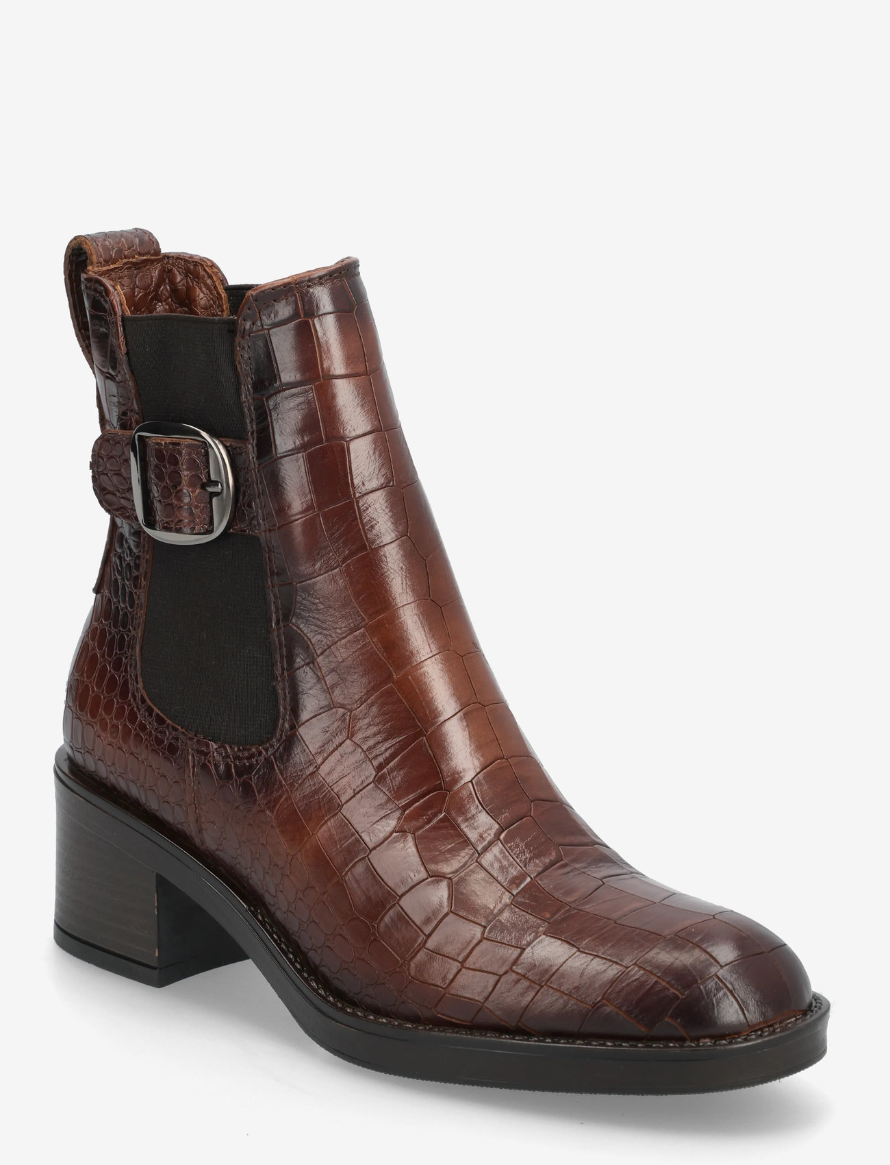 Tamaris - Women Boots - støvletter - cognac croco - 0