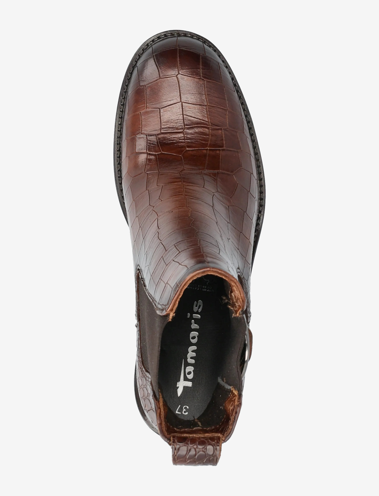 Tamaris - Women Boots - støvletter - cognac croco - 3