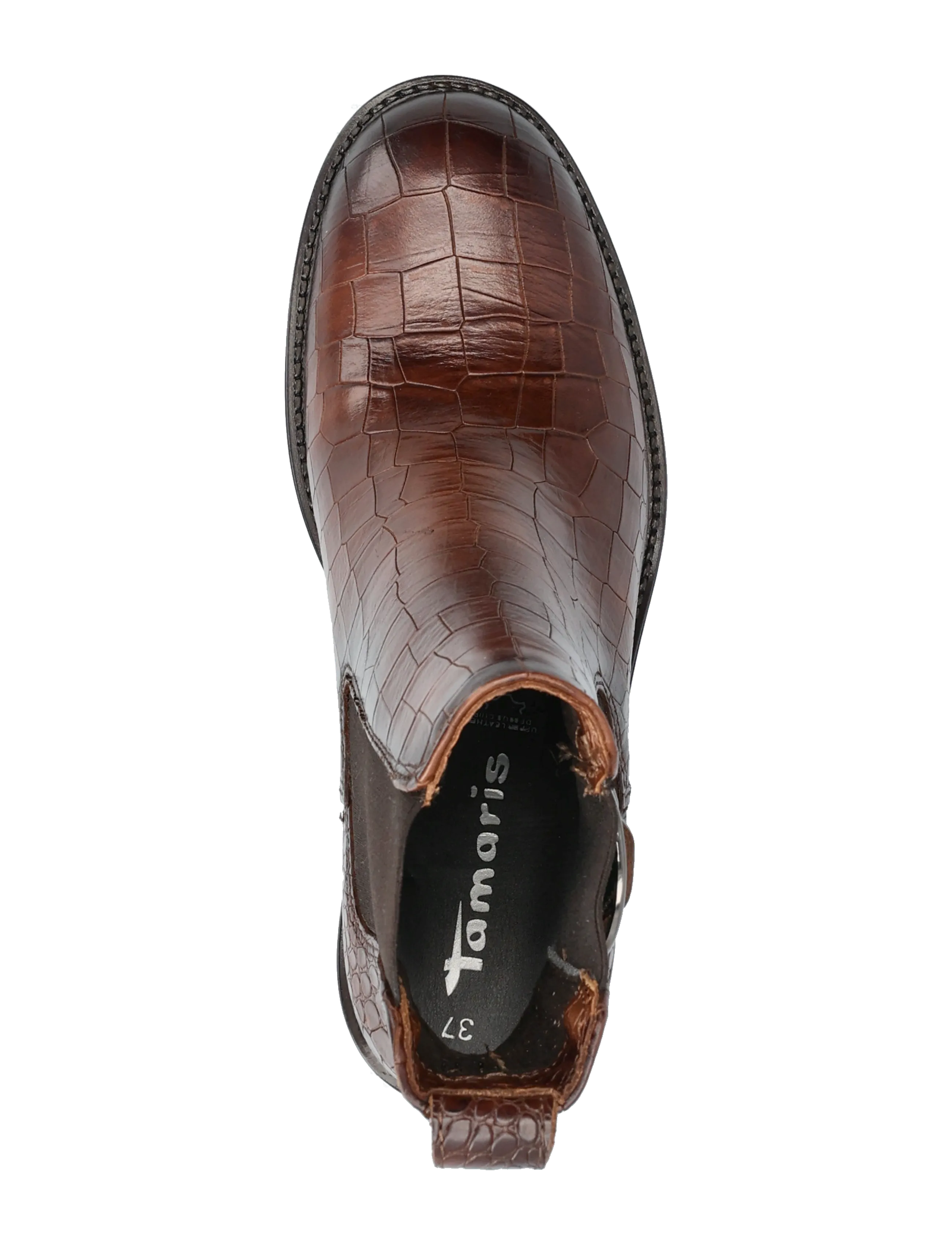 Tamaris - Women Boots - Öklastígvél með hæl - cognac croco - 3