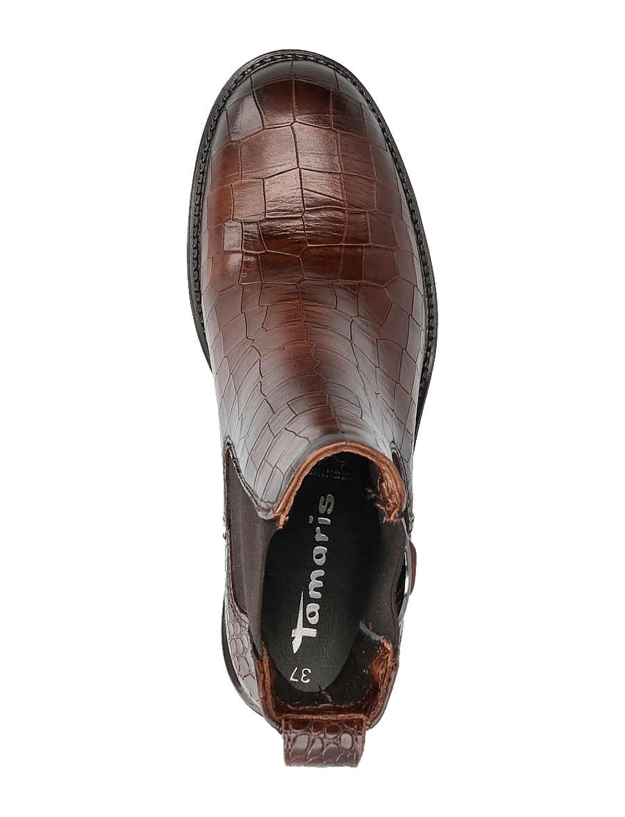 Tamaris - Women Boots - stiefeletten mit absatz - cognac croco - 3