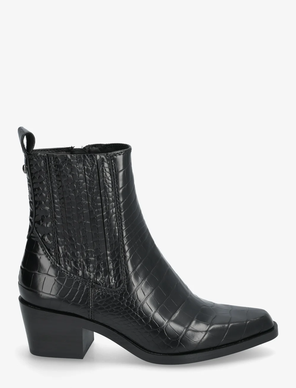 Tamaris - Women Boots - kontsaga poolsaapad - black croco - 1