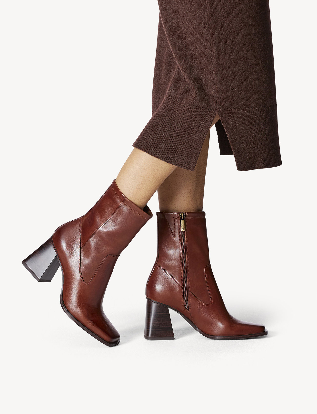 Tamaris - Women Boots - hohe absätze - cognac - 1