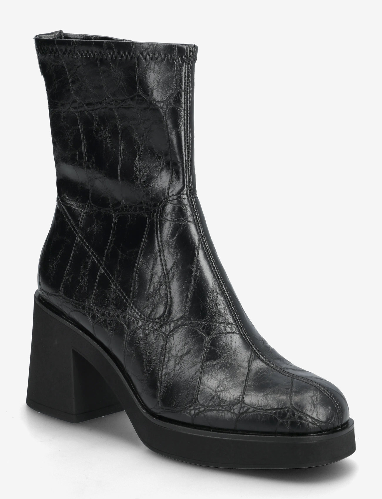 Tamaris - Women Boots - stövletter - black croco - 0