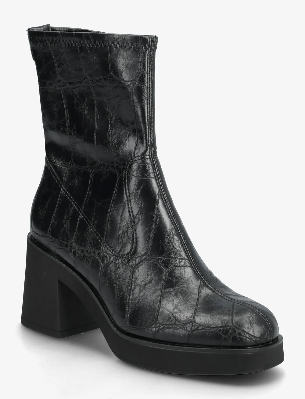 Tamaris - Women Boots - stövletter - black croco - 0