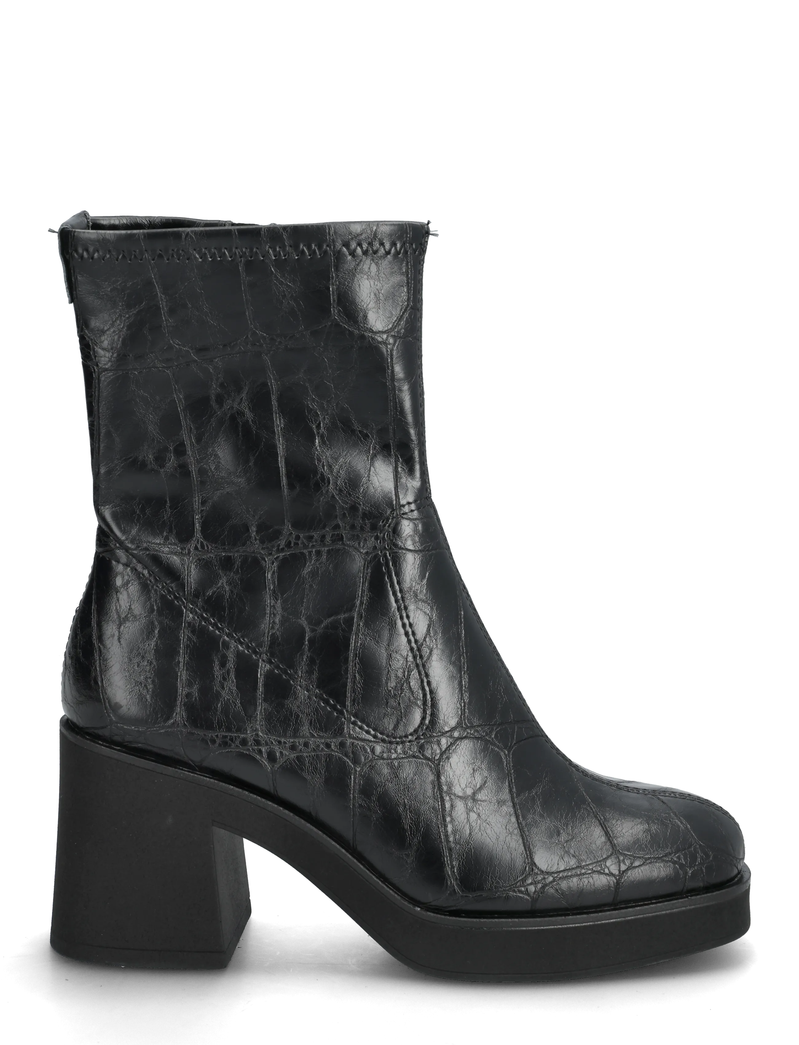 Tamaris - Women Boots - støvletter - black croco - 1