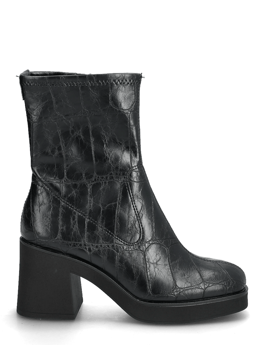Tamaris - Women Boots - støvletter - black croco - 1