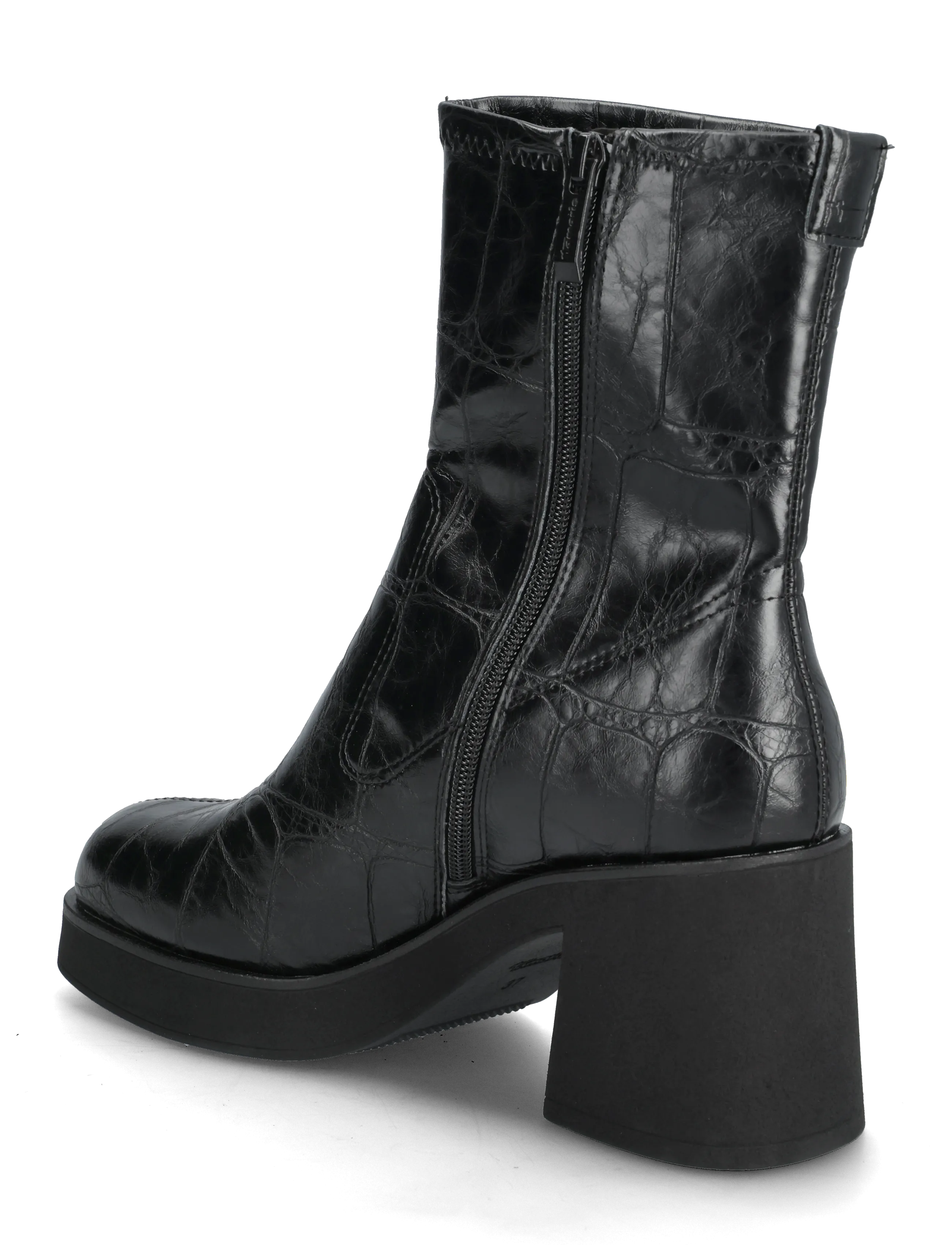Tamaris - Women Boots - støvletter - black croco - 2