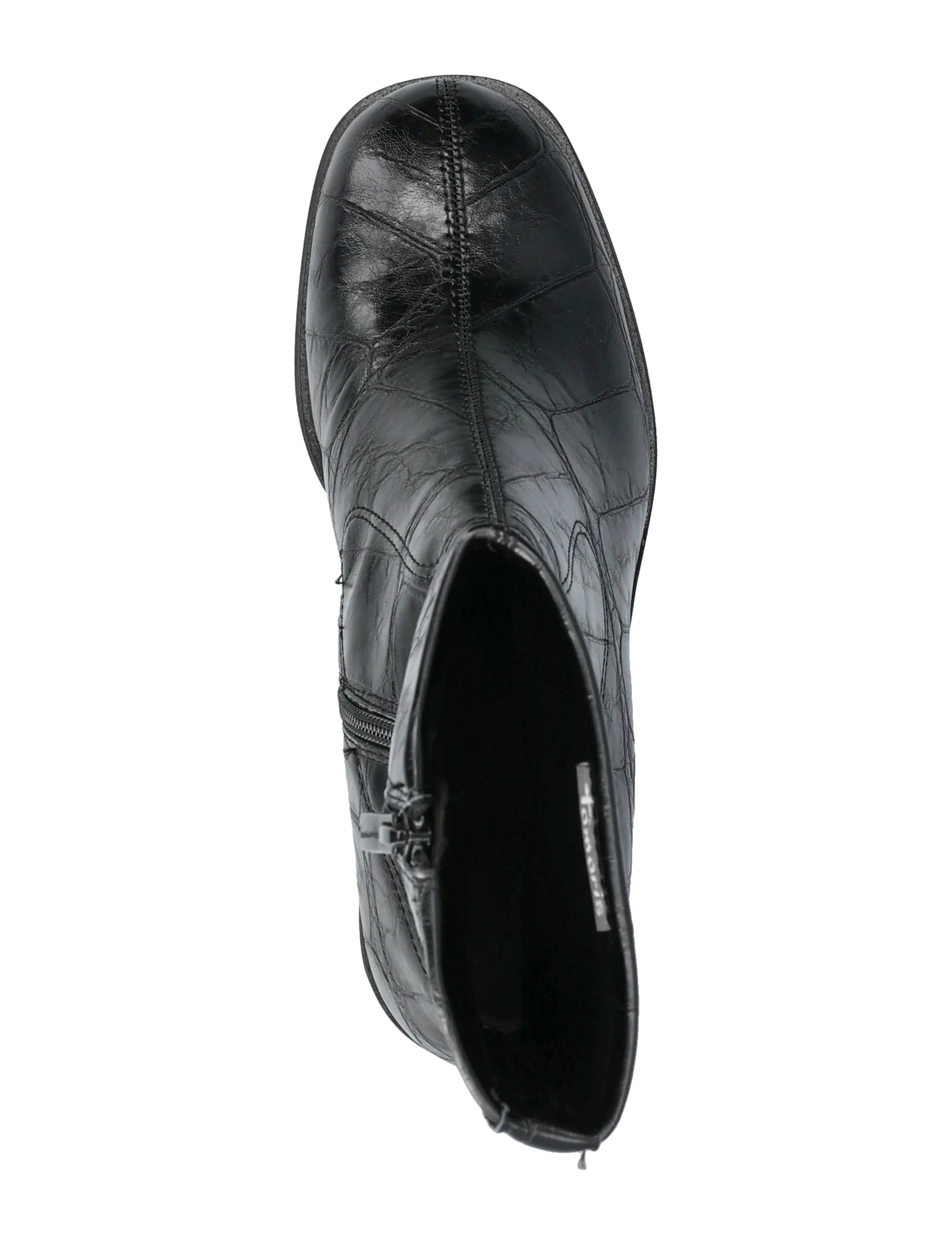 Tamaris - Women Boots - støvletter - black croco - 3