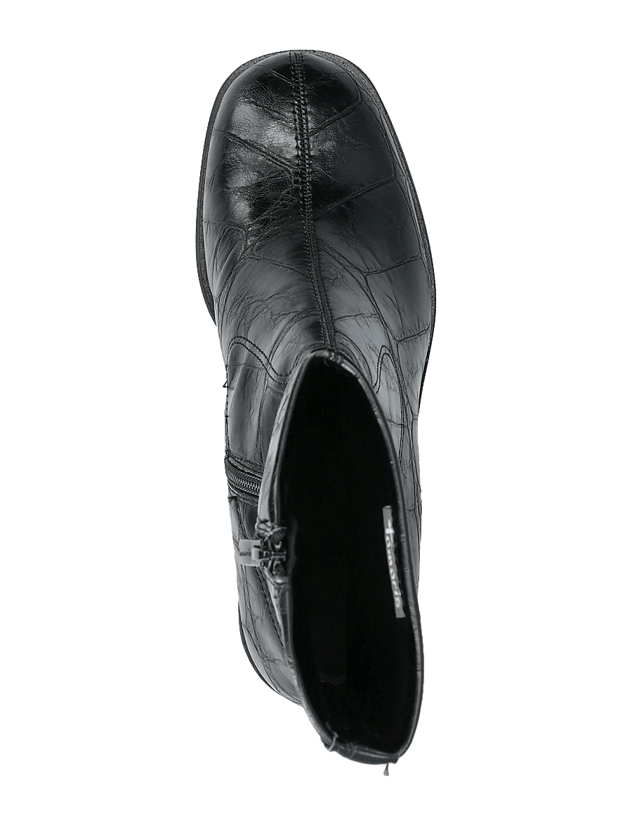 Tamaris - Women Boots - støvletter - black croco - 3