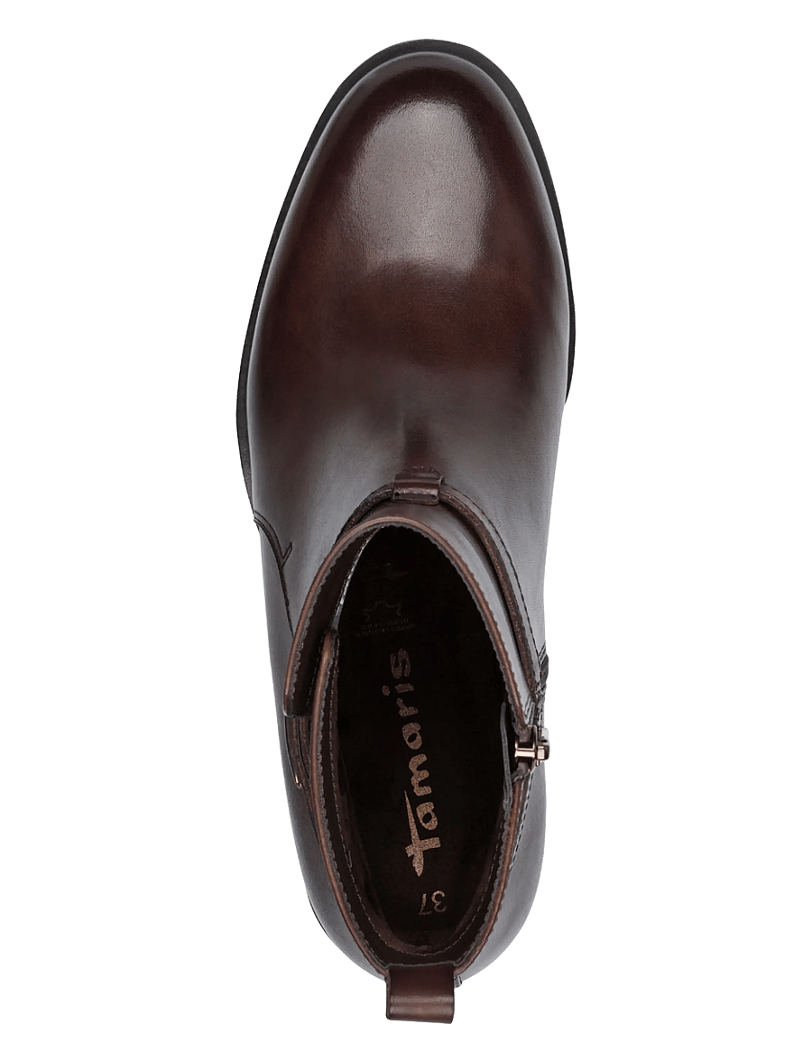 Tamaris - Women Boots - stiefeletten mit absatz - mahogany - 5