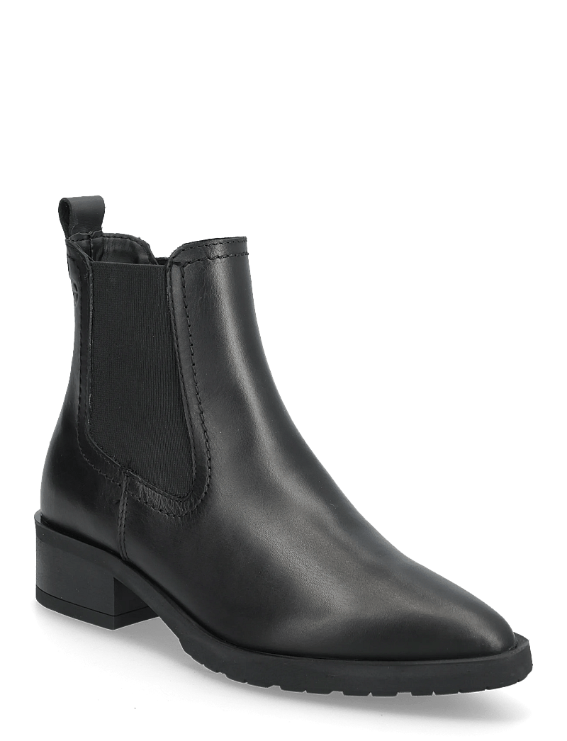 Tamaris - Women Boots - platta ankelboots - black leather - 0