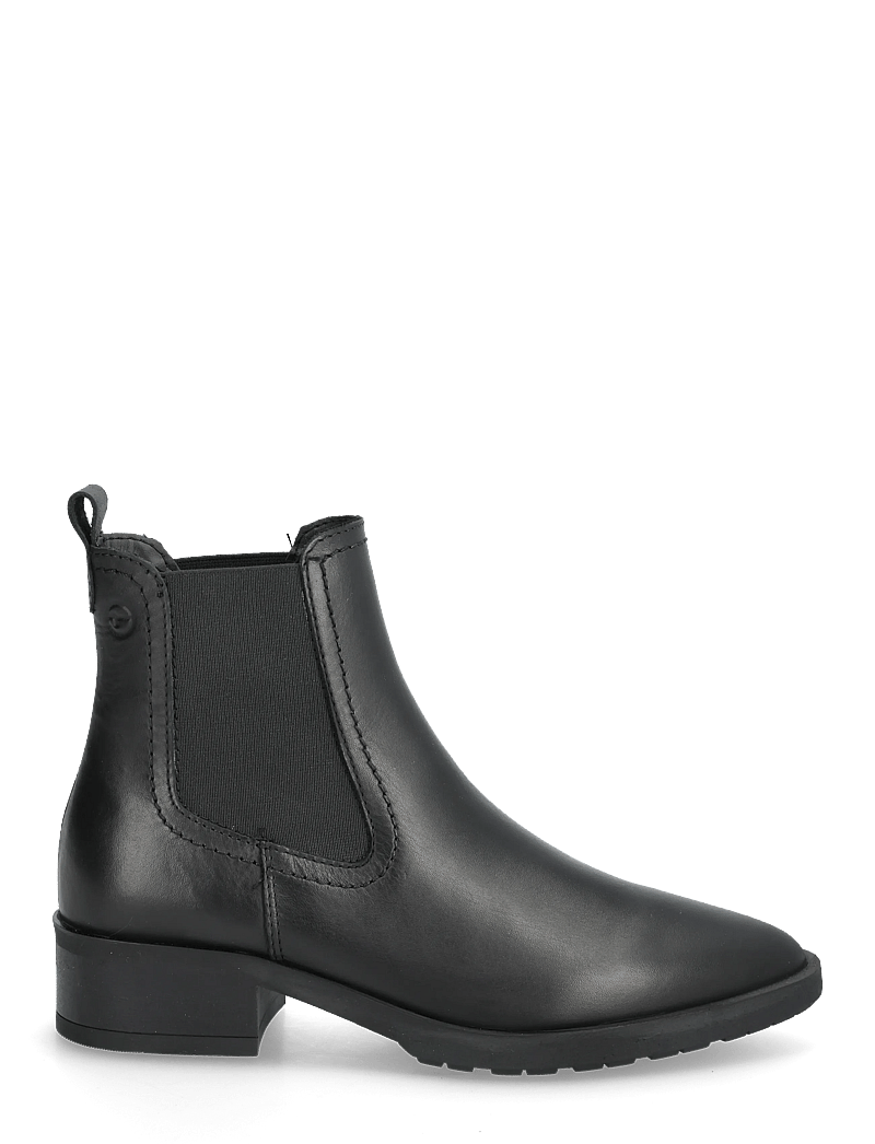 Tamaris - Women Boots - platta ankelboots - black leather - 1