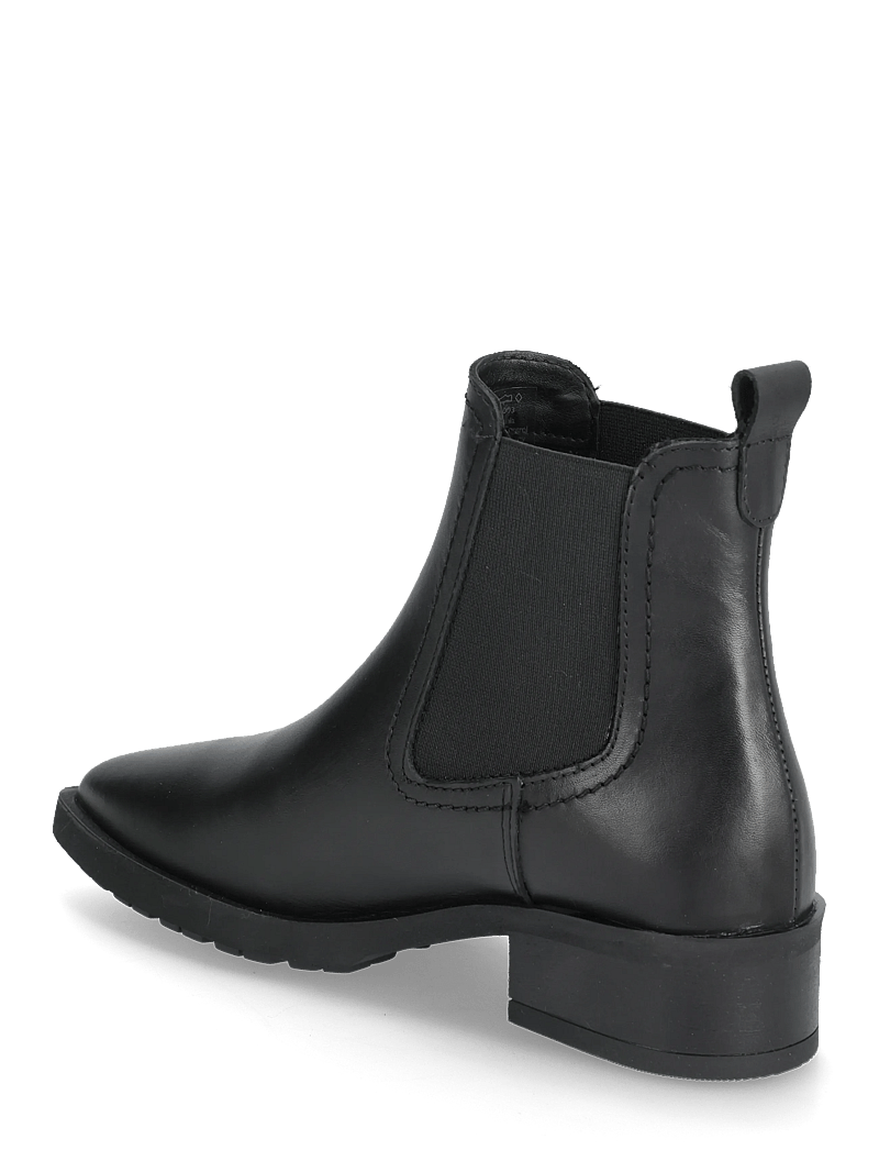 Tamaris - Women Boots - platta ankelboots - black leather - 2
