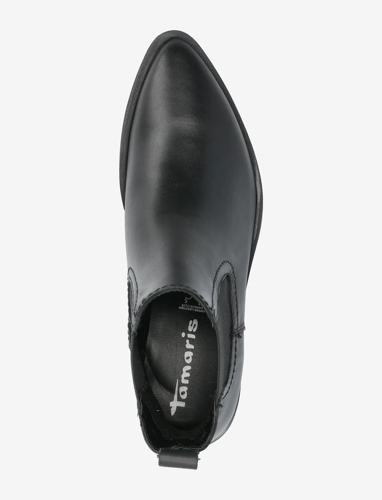 Tamaris - Women Boots - platta ankelboots - black leather - 3